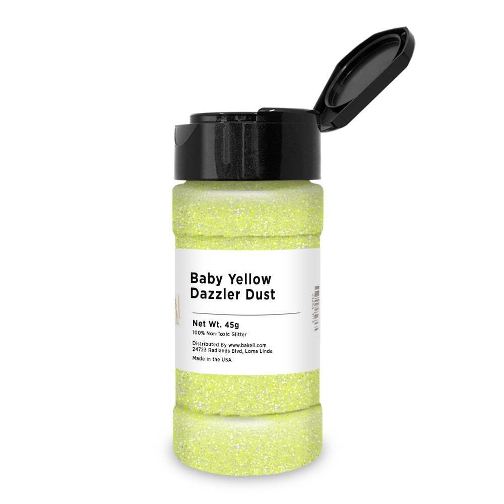 Premium Baby Yellow Dazzler Dust® - 8oz Bulk Glitter for Crafts, DIY Projects & Nail Art | Safe Non-Toxic Sparkle Powder for Slime, Resin Art & Party Decorations