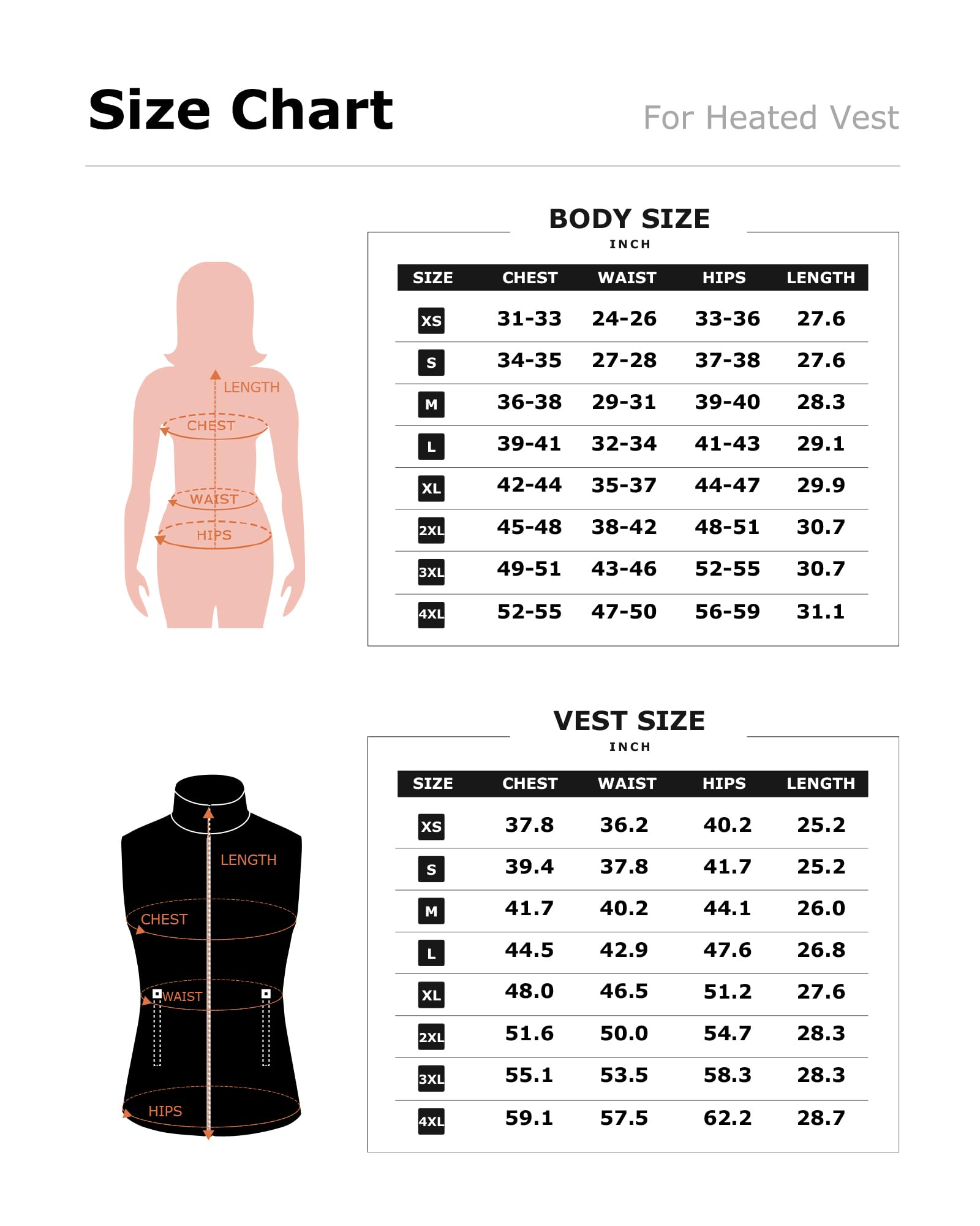 Venustas Women's Heated Vest with 7.4V Battery Pack - Electric Warming Jacket for Cold Weather | Perfect for Outdoor Activities, Winter Sports & Daily Commute