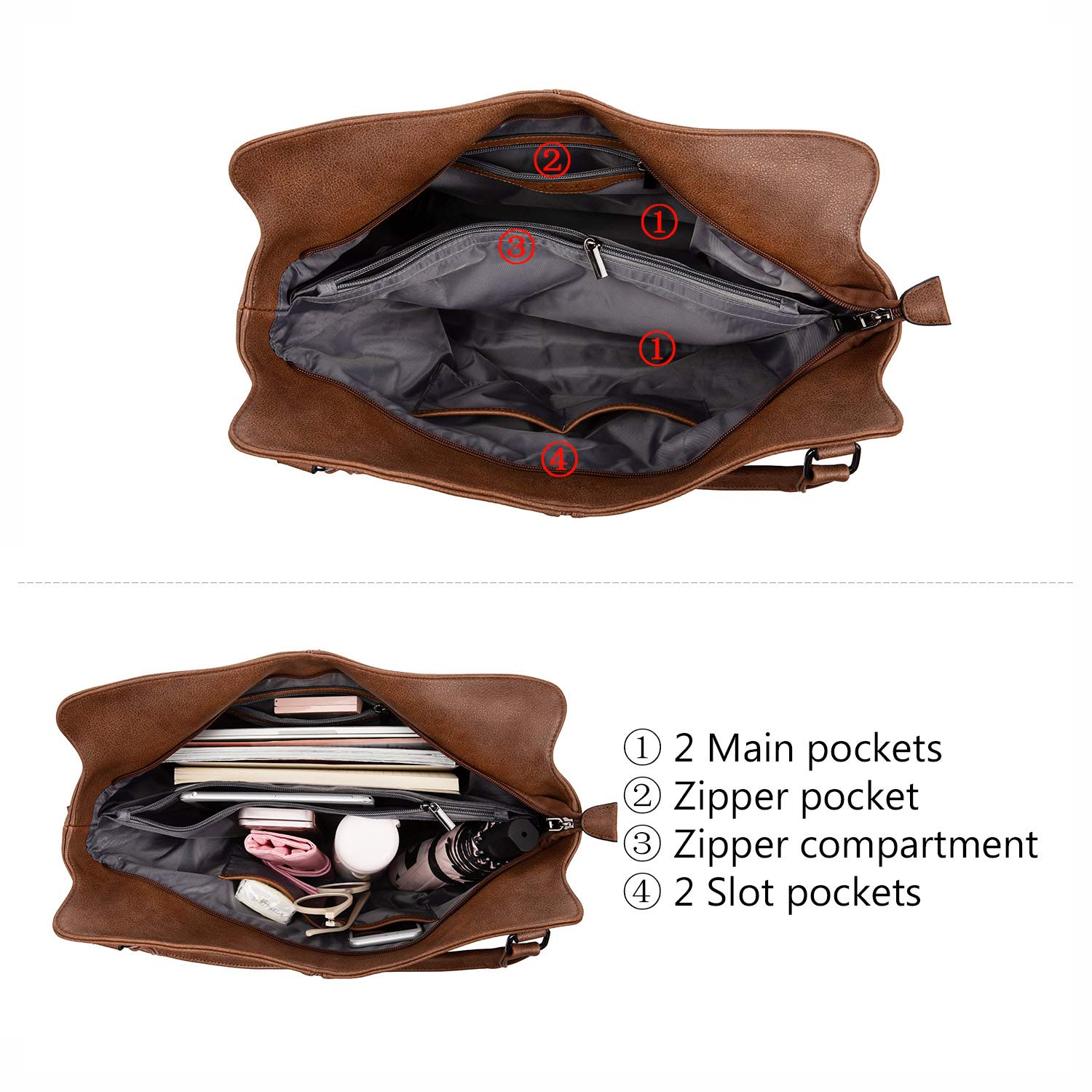 Stylish PU Leather Tote Bag for Women - Large Fashion Hobo Shoulder Bag with Adjustable Strap | Perfect for Work, Travel & Daily Use