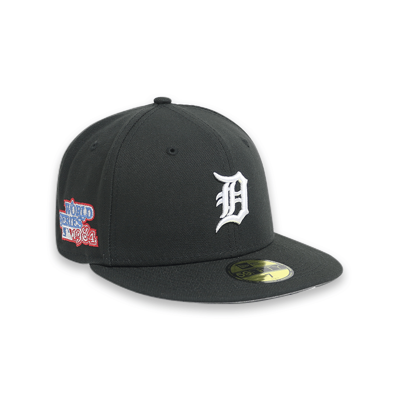 Detroit Tigers 1984 World Series Black 59FIFTY Fitted Hat for Men - Official MLB Baseball Cap for Fans & Streetwear Fashion