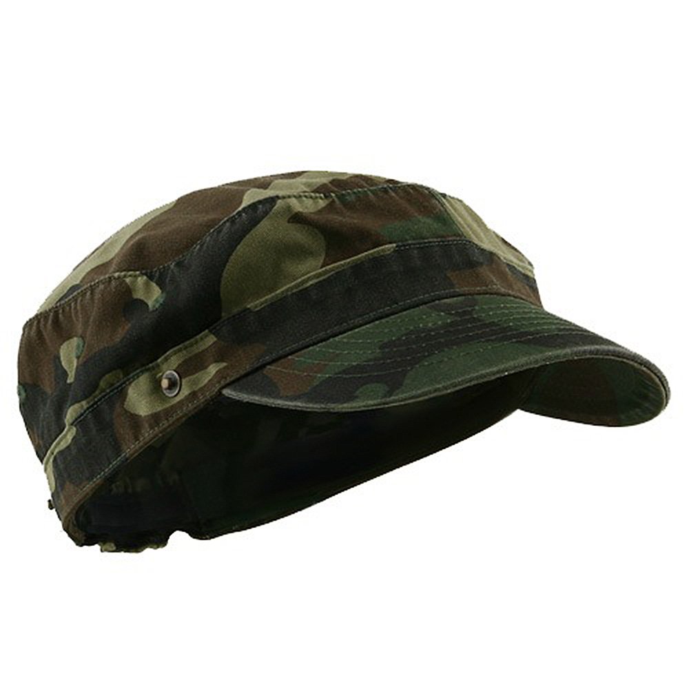Military Style Army Cap with Flap - Adjustable Cotton Baseball Hat for Men & Women | Perfect for Outdoor Activities, Hiking, and Casual Wear - e4Hats.com
