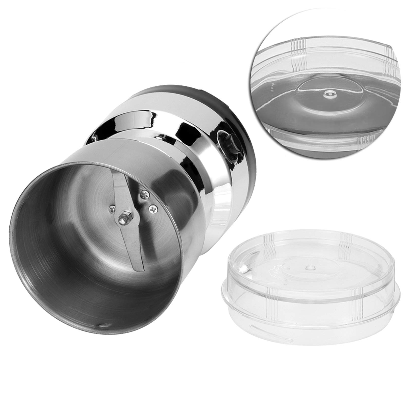 Premium Electric Coffee Grinder - Stainless Steel Blade for Coffee Beans, Nuts, Spices & Herbs | Fast & Quiet Grinding | Perfect for Home Kitchens, Cafes & Camping (US Stock)