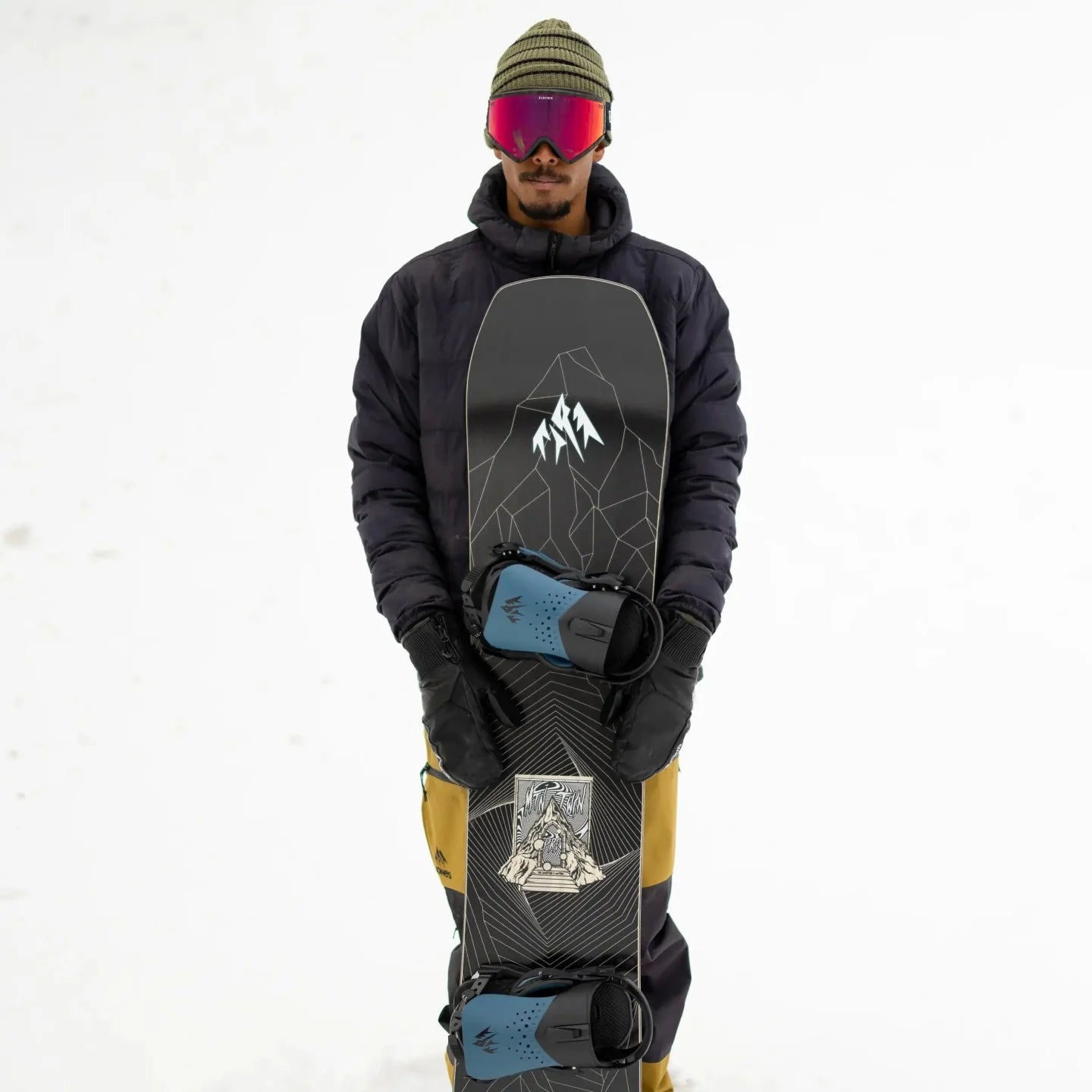 Jones Mountain Twin Pro Snowboard 2025 - All-Mountain Freestyle Snowboard for Men & Women | Perfect for Powder, Park & Groomed Runs | Durable Construction & Responsive Ride