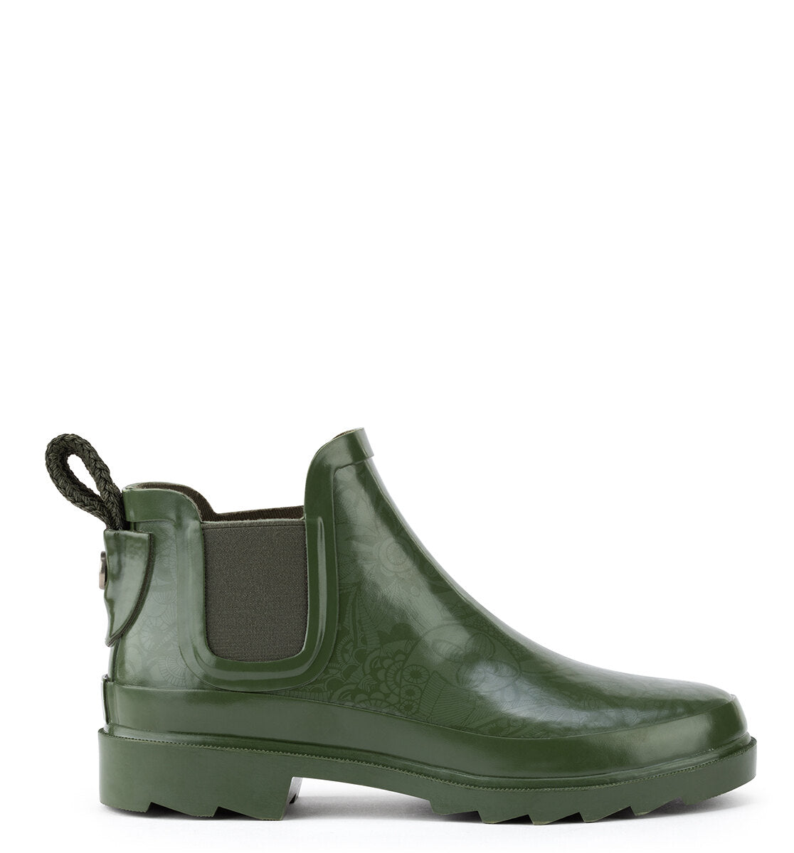 Waterproof Rhyme Ankle Rain Boots for Women - Lightweight Comfortable Rubber Rain Shoes for Walking, Gardening & Outdoor Activities