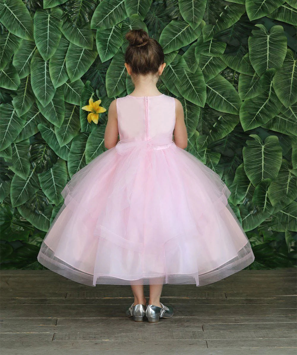 Elegant Party & Flower Girl Dress (D 792) - Perfect for Weddings, Birthday Parties & Special Occasions