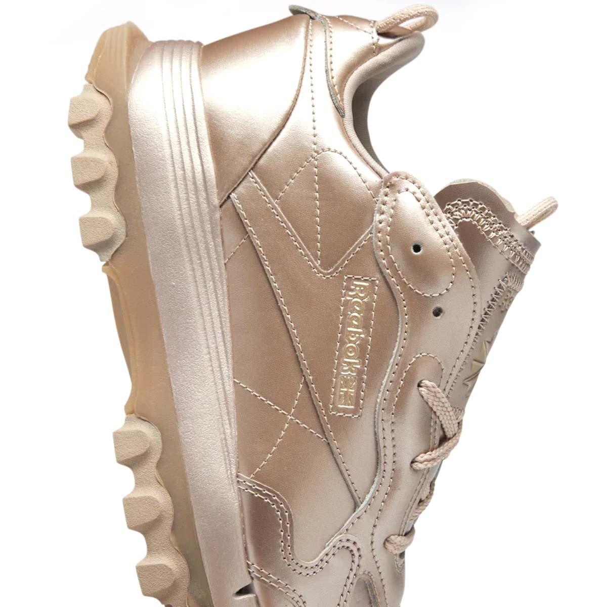 Cardi B Women's Classic Leather Rose Gold Sneakers - Stylish & Comfortable Shoes for Casual Wear, Work & Fashion Outfits