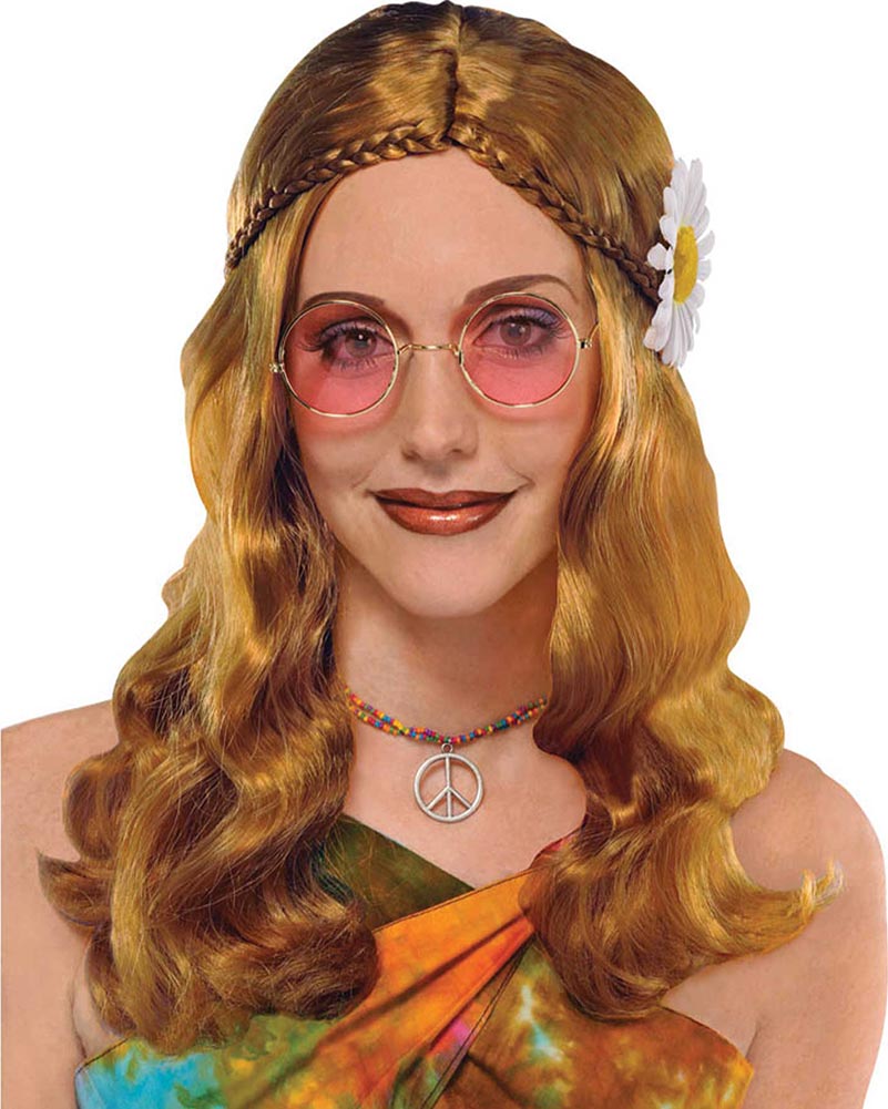 Retro 60s Hippie Sunglasses for Women & Men - Vintage Round Funky Glasses for Music Festivals & Costume Parties