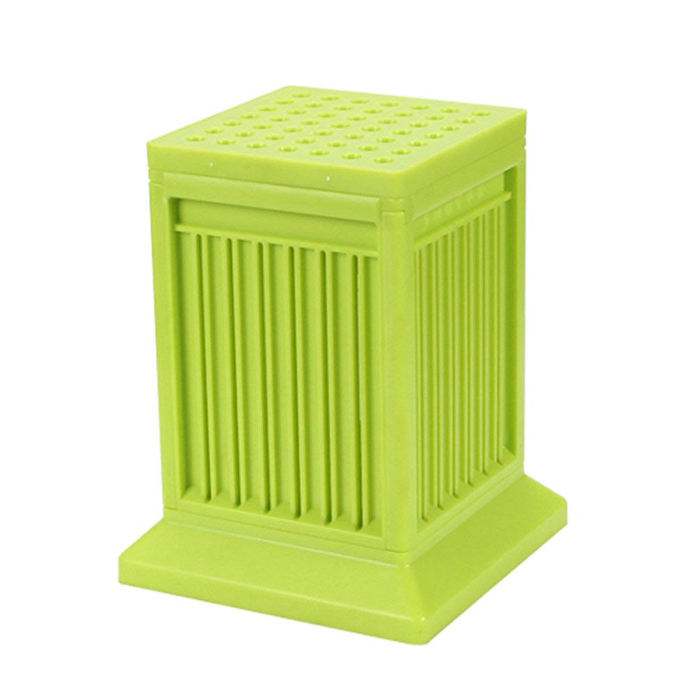 49-Hole Meat Skewer Kebab Maker Box - Quick BBQ Skewer Tool for Kitchen, Green - Perfect for Backyard Grilling, Party Cooking & Outdoor Picnics