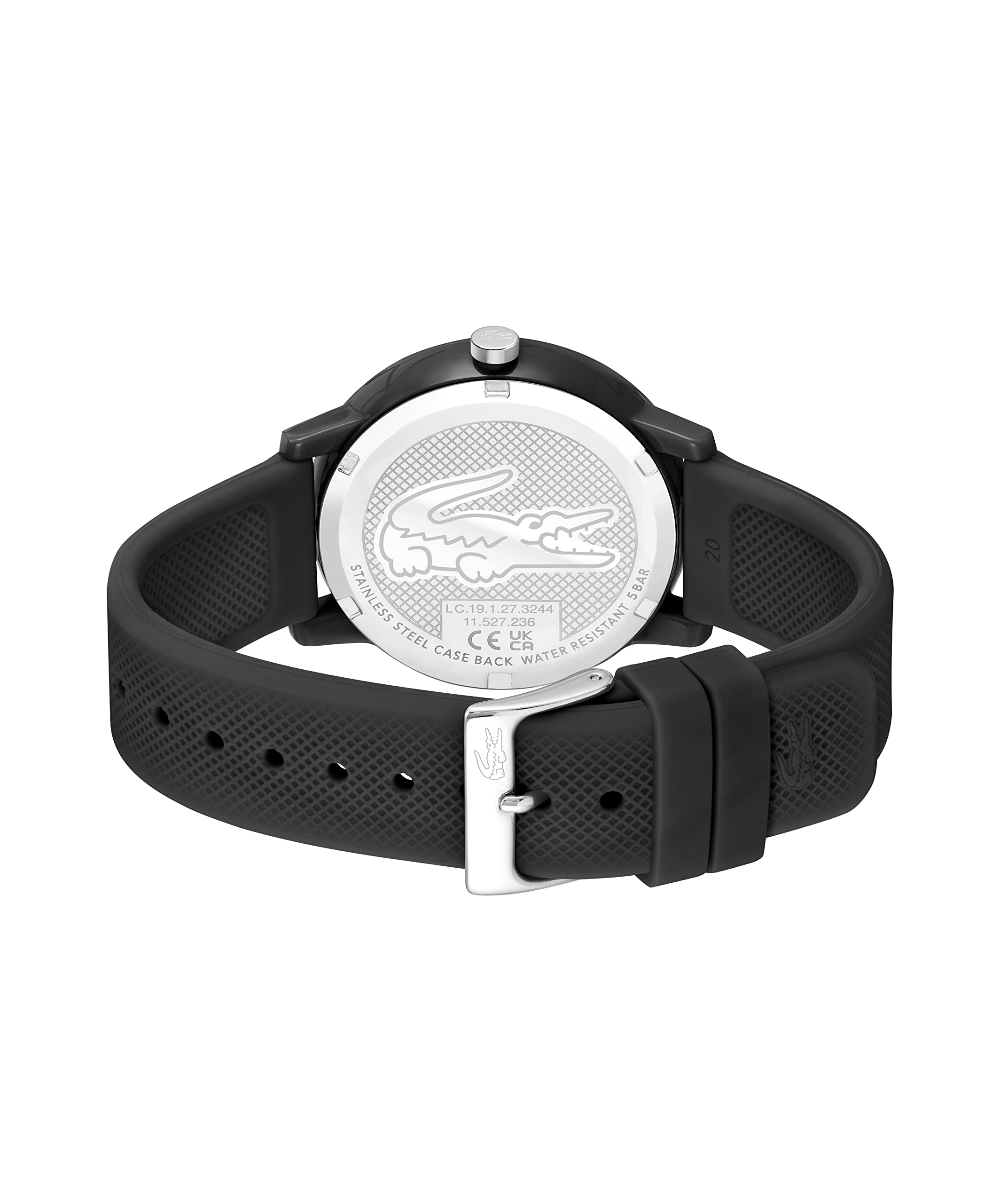 Lacoste Men's 12.12 Chrono Silicone Watch - Waterproof Casual & Sporty Wristwatch for Everyday Wear, Gym & Outdoor Activities
