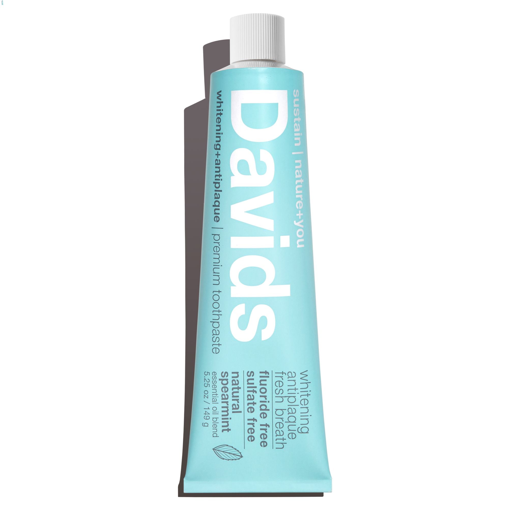 Natural Spearmint Toothpaste for Fresh Breath & Whitening - Minty Fresh Flavor for Daily Oral Care - Ideal for Home, Travel & Gifting
