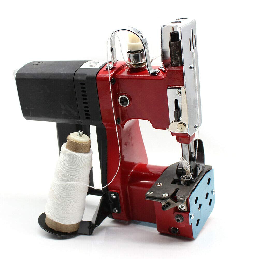 Industrial Sewing Machine 110V 190W Heavy Duty High-Speed Portable Metal Electric Sewing Machine | Handheld Bag Closer & Sack Stitcher for Leather, Canvas, Upholstery | Perfect for Tailoring, DIY Crafts & Commercial Use