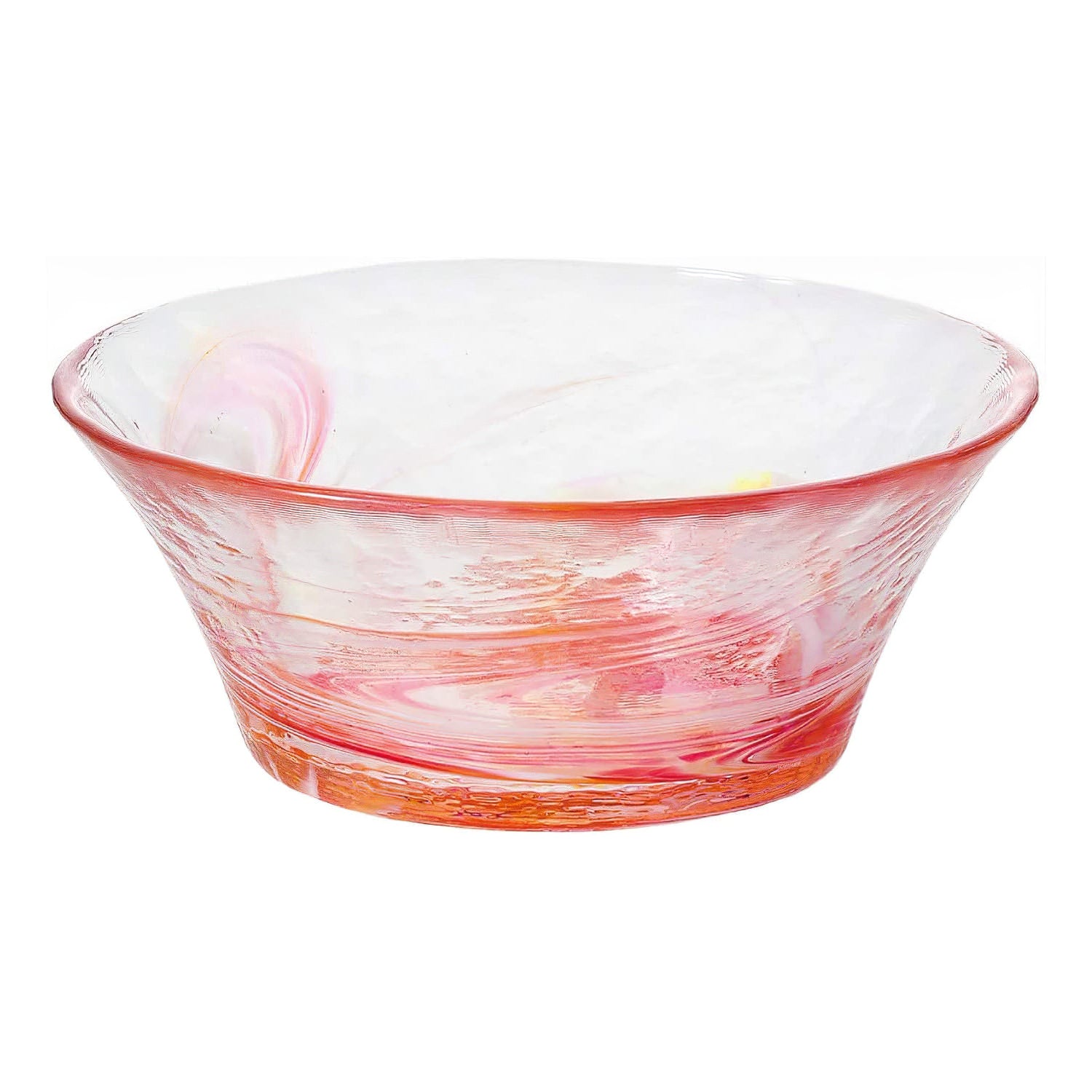 Aderia Tsugaru Vidro Soda Lime Glass Shaori Small Bowl - Japanese Handcrafted Glass Bowl for Dessert, Snacks & Sushi - Perfect for Home Dining & Party Serving