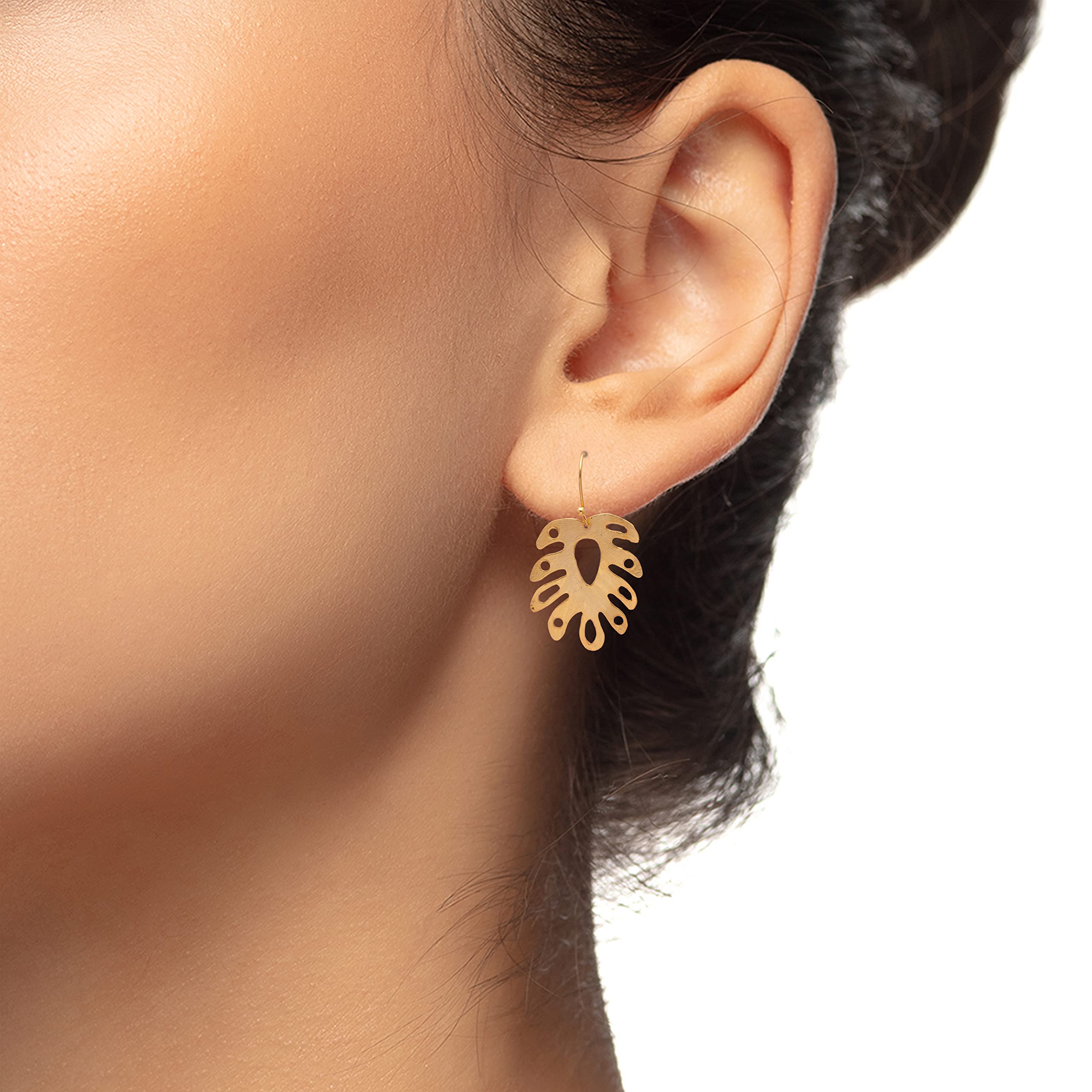 18K Yellow Gold Plated Handmade Earrings for Women - Fashion Jewelry Gift for Her - Designer Gold Filled Earrings VE-578 | Perfect for Weddings, Parties & Special Occasions