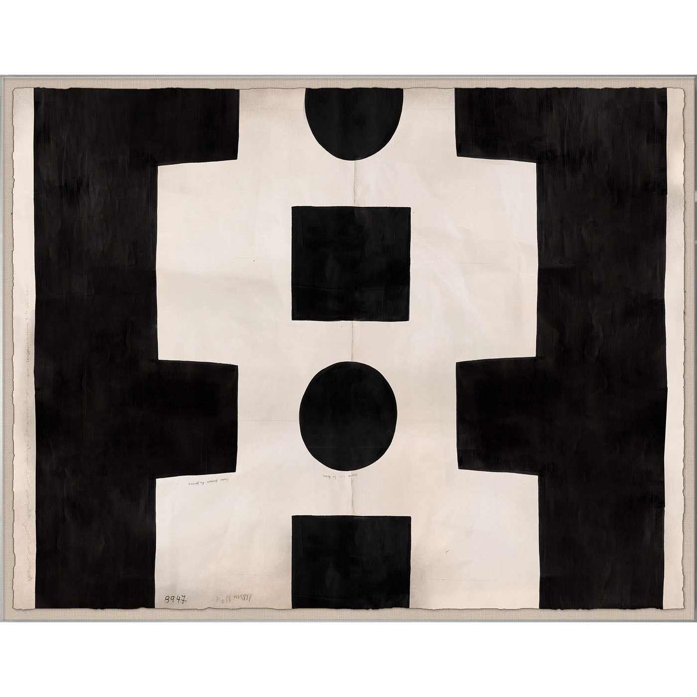 Paule Marrot Black and White Abstract Art Print - Modern Wall Decor for Living Room, Bedroom & Office