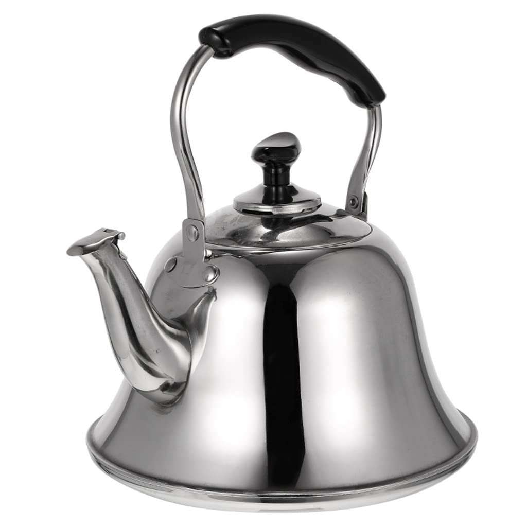 Stainless Steel Whistle Tea Kettle - Multifunctional Storage Teapot for Stovetop & Camping - Perfect for Home, Office & Outdoor Use (Color: A, One Size)