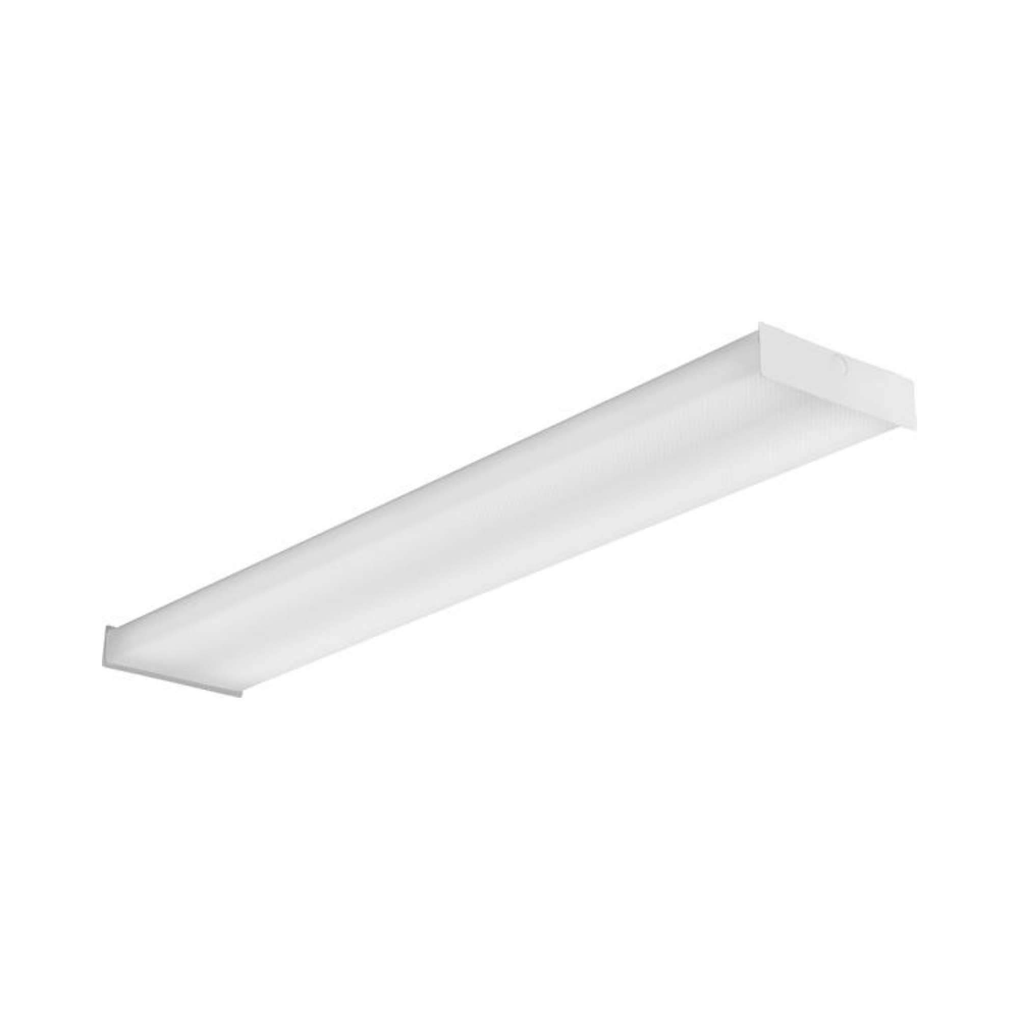 4ft Square Basket LED Wrap Light - 32W, 4000 Lumens, 4000K Neutral White, Prismatic Diffuser, 120-277V - Perfect for Offices, Warehouses & Commercial Lighting