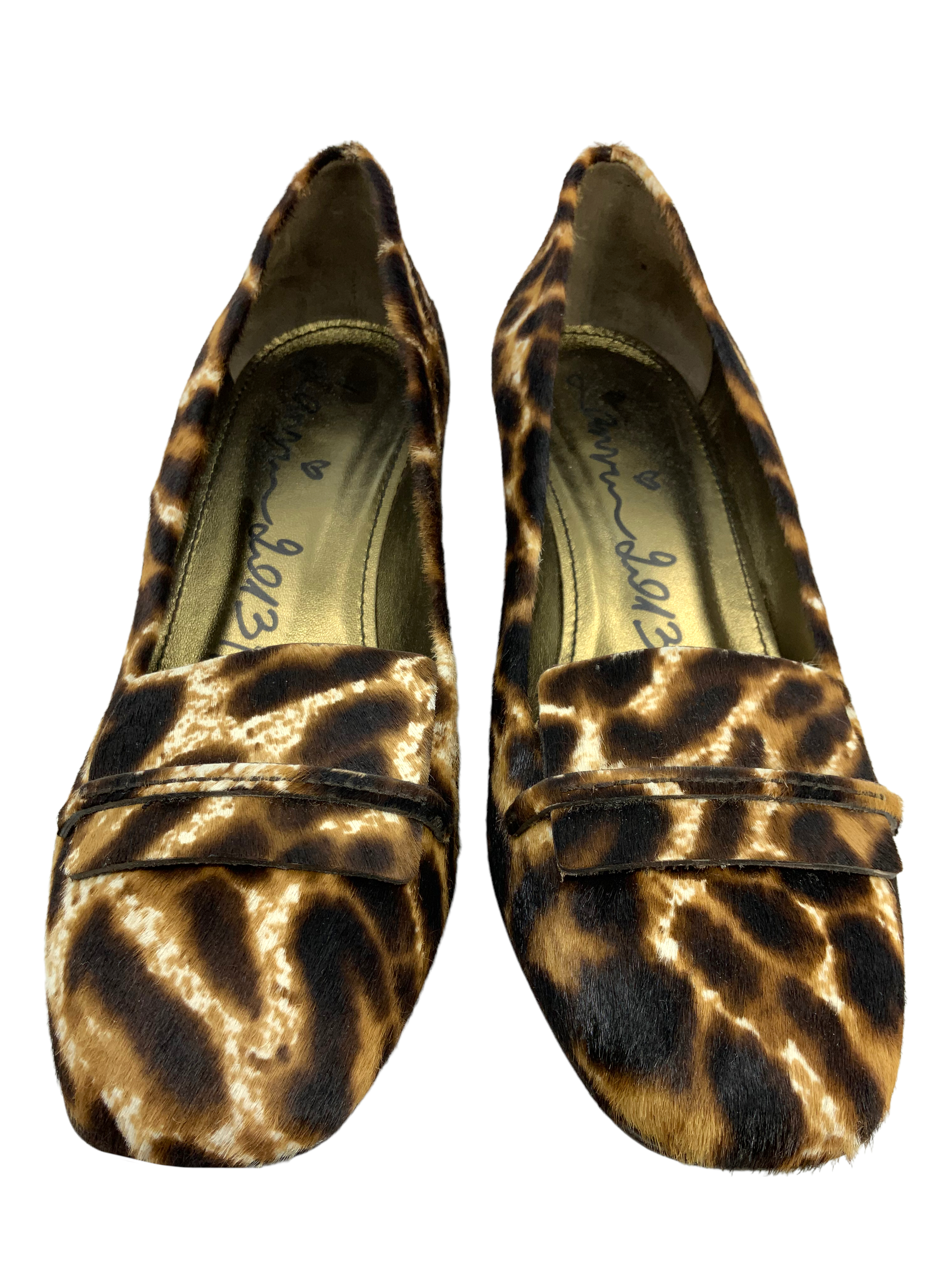 LANVIN Women's Calf Hair Loafer Pumps Size 8.5 - Elegant Designer Shoes for Office, Party & Special Occasions