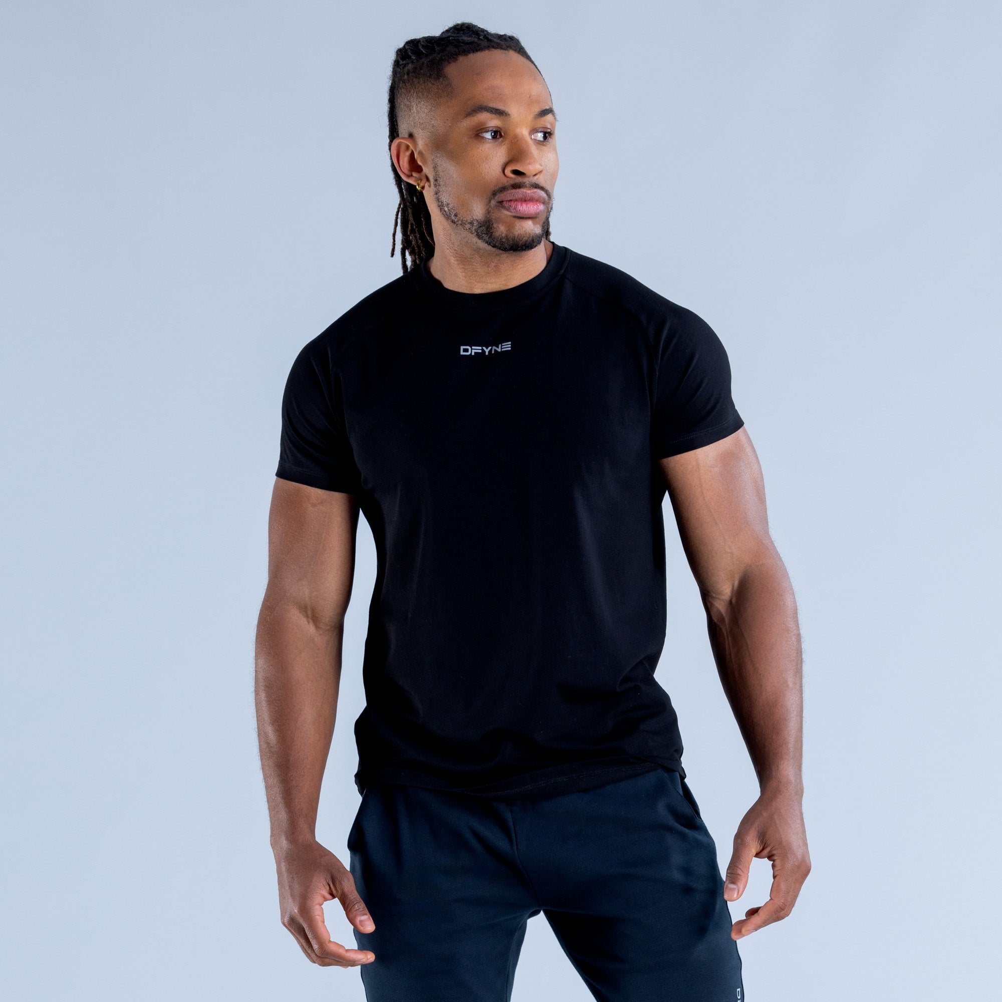 Dfyne Stealth Midnight Black Tops for Women - Soft Comfortable Casual Shirts - Perfect for Work, Travel & Everyday Wear