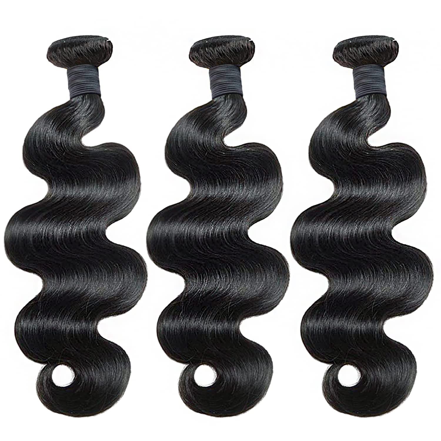 20 22 24 Inch Brazilian Body Wave Human Hair Bundles - 12A Grade 100% Unprocessed Virgin Hair Extensions for Women | Perfect for Weaving, Styling & Everyday Wear