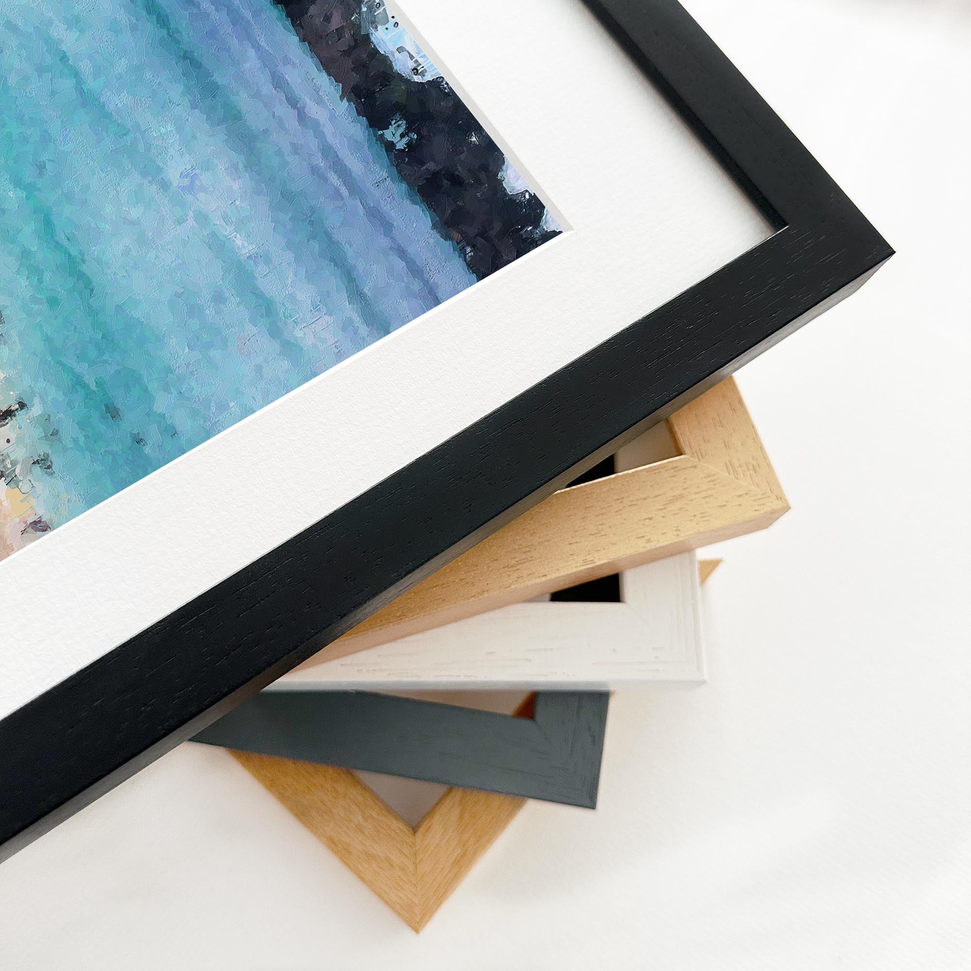 Stunning Sandy Beach Impressionist Framed Wall Art Painting - Coastal Decor for Living Room, Bedroom & Office