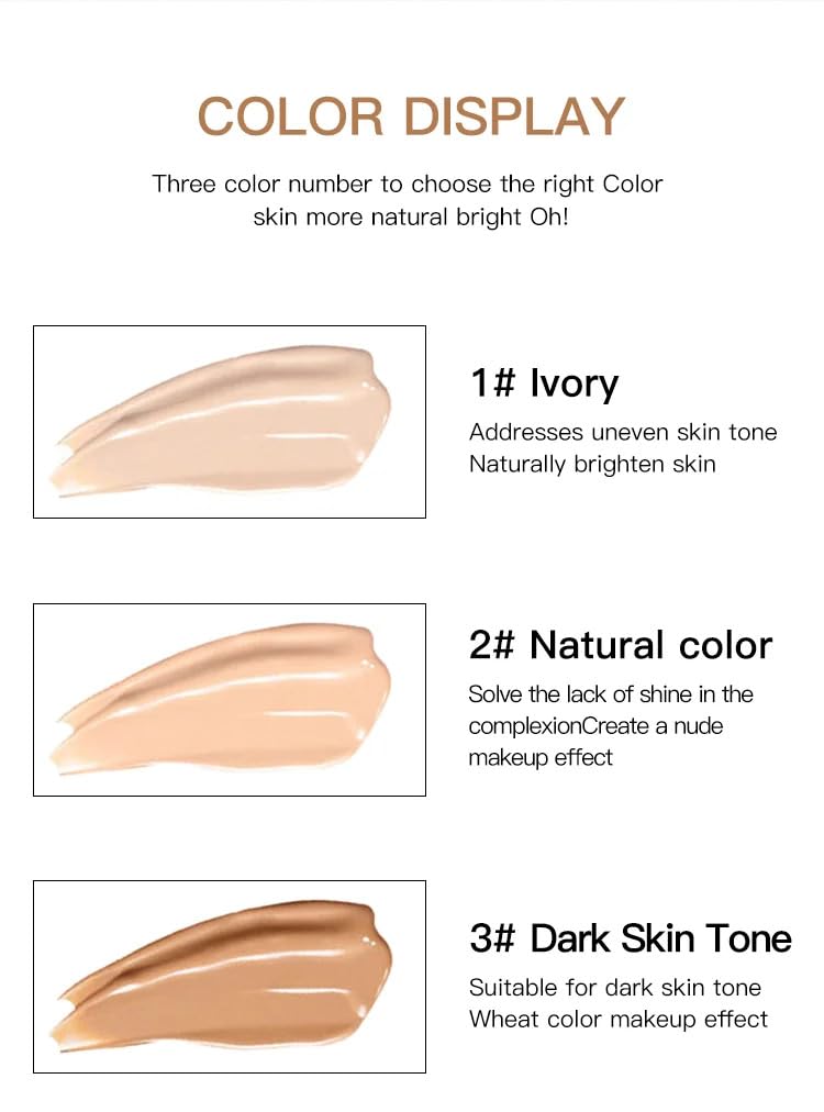 Bridester Fit We Concealer Liquid Foundation - Full Coverage, Long-Lasting, Freckles & Acne Concealing Professional Makeup - Perfect for Daily Wear, Special Occasions & Photography