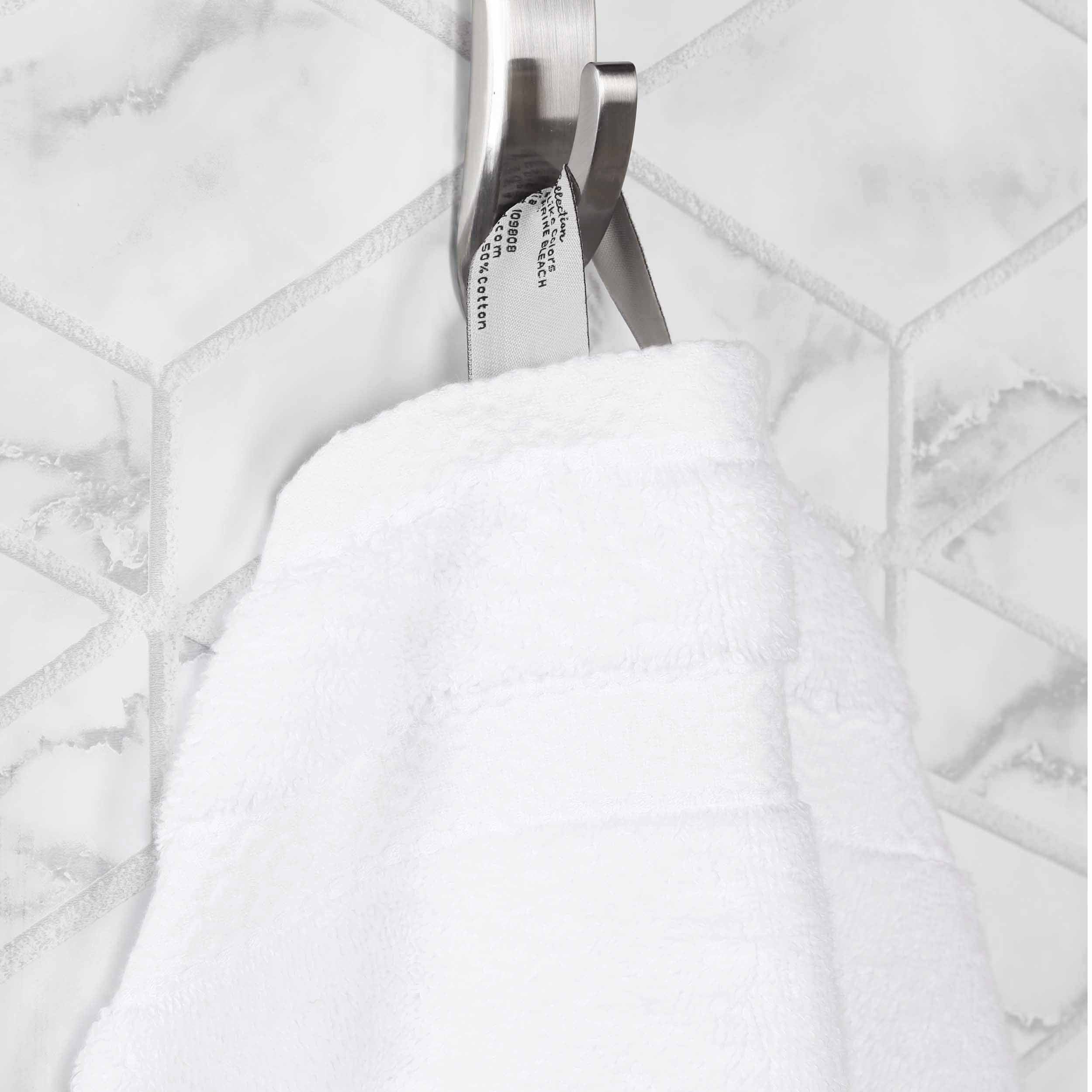 Premium Giza Cotton Dobby Face Towels - Set of 12 | Ultra Absorbent & Soft Egyptian Cotton | Spa, Gym & Travel Essentials | Made in Egypt