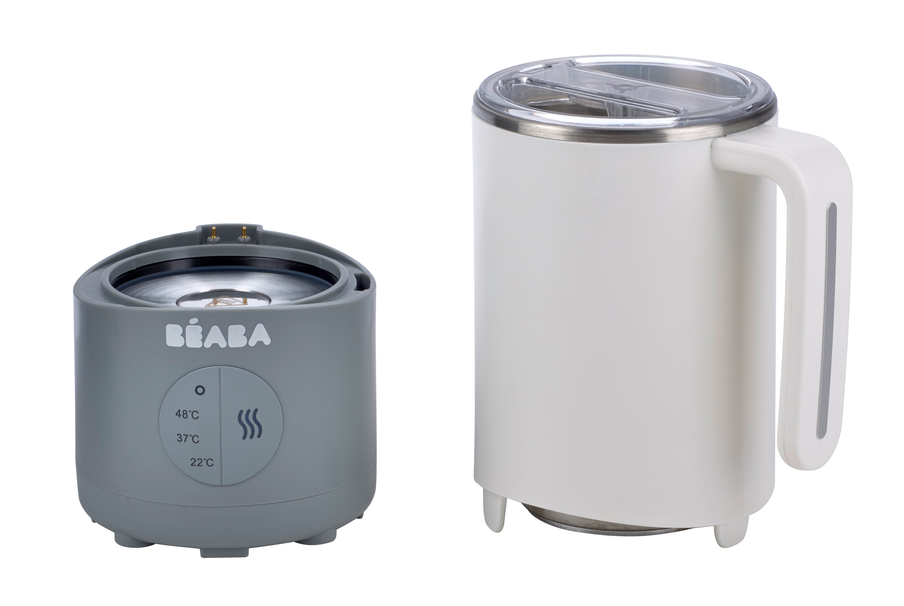 Beaba Milk Prep Formula Maker & Baby Food Blender - Quick & Easy Bottle Preparation for Busy Parents - Perfect for Home, Travel & Daycare Use