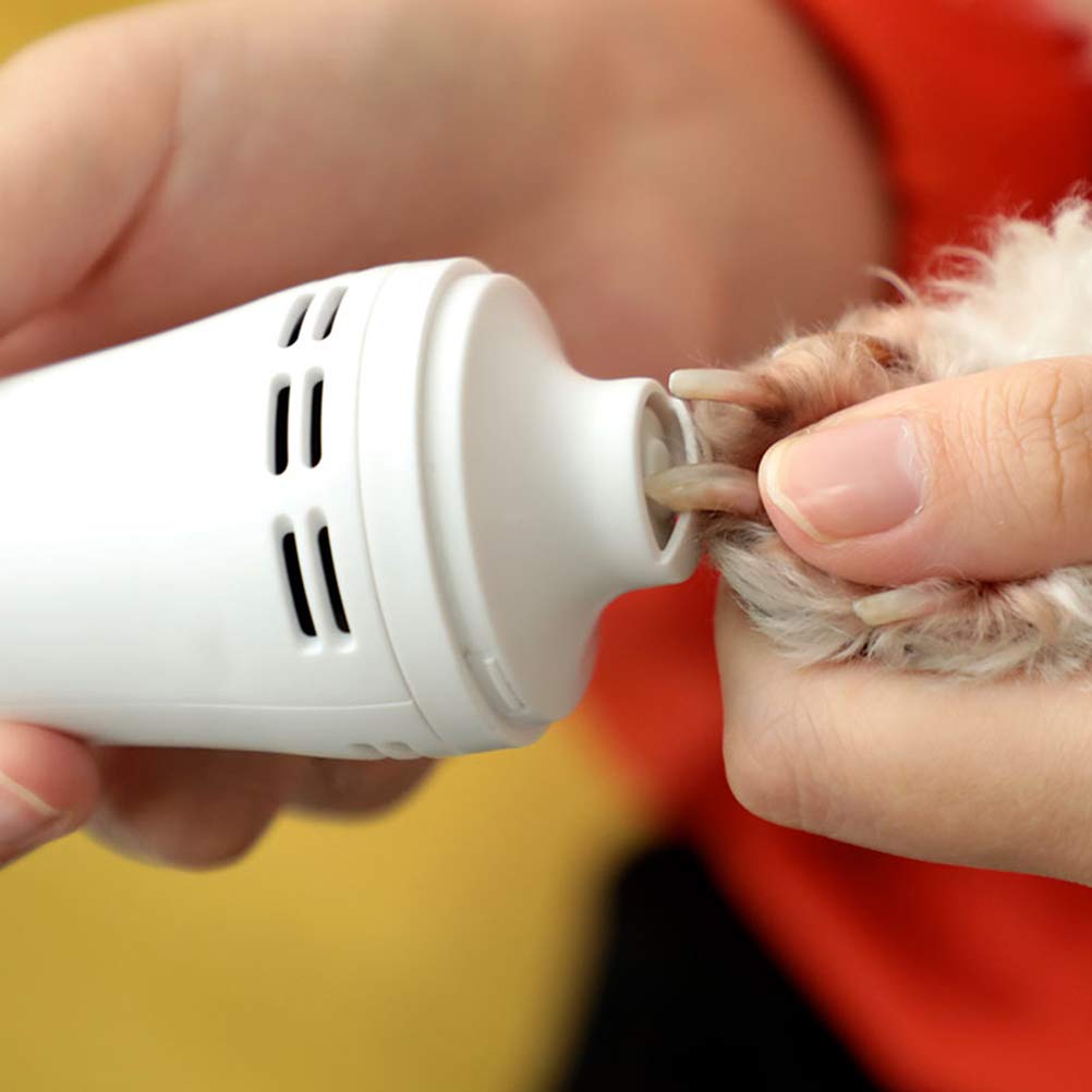 Professional Dog Nail Clippers & Trimmers with Electric Grinder - Safe Pet Nail Cutter for Puppy & Adult Dogs - Includes Nail Polisher for Smooth Finish - Perfect for Home Grooming & Paw Care