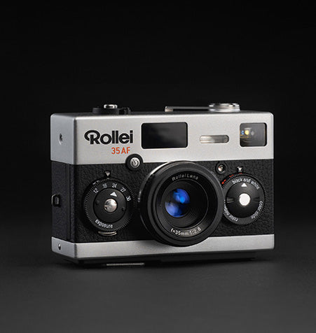 Rollei 35AF 35mm Film Camera Silver - Compact Vintage Analog Camera for Travel, Street Photography & Collectors