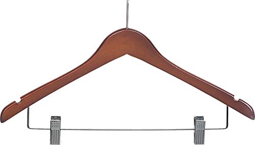 Walnut Finish With Chrome Clips