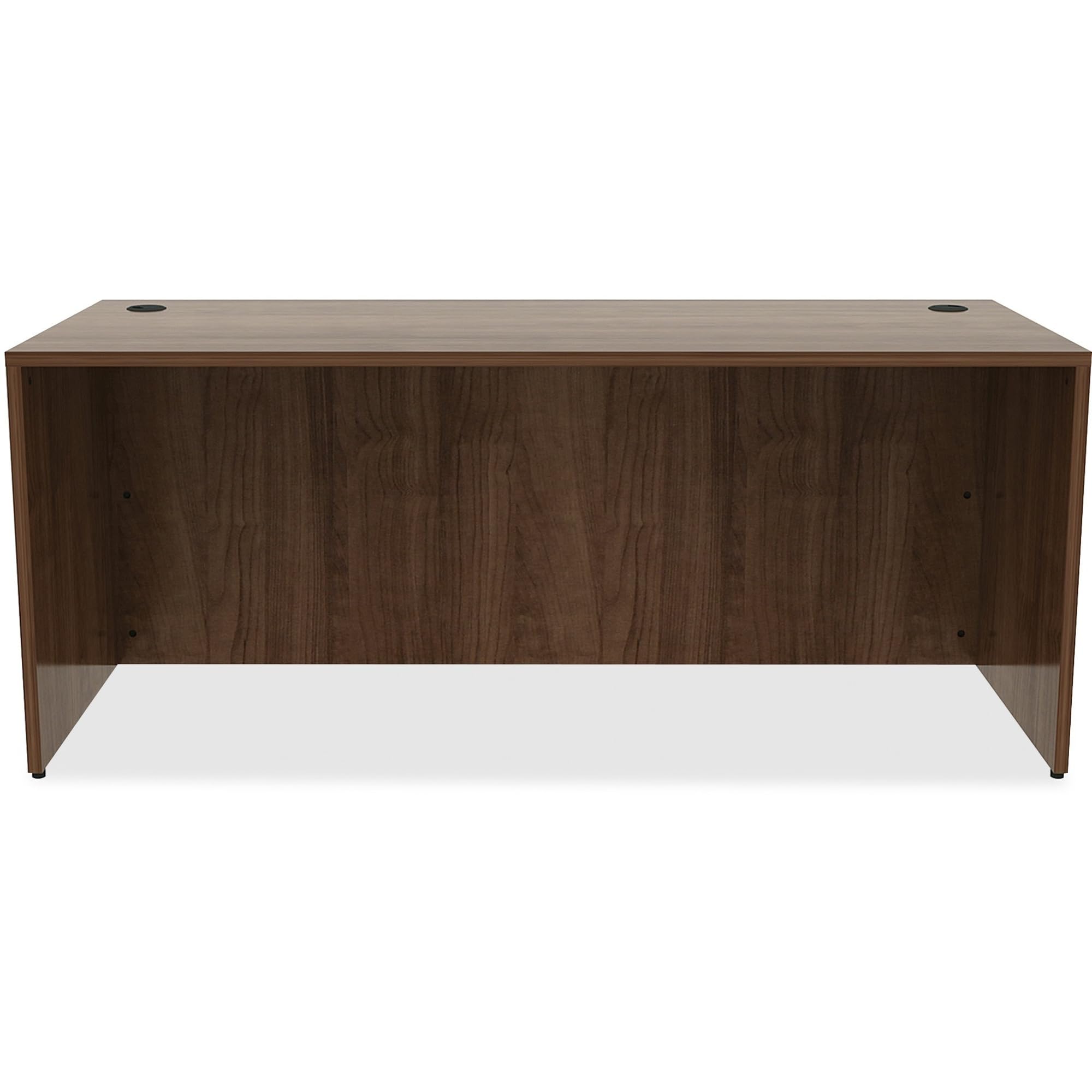 Lorell Office Desk - Ergonomic Computer Desk for Home & Office Workspace - Adjustable Height Writing Table with Storage Shelf - Perfect for Remote Work, Gaming & Study