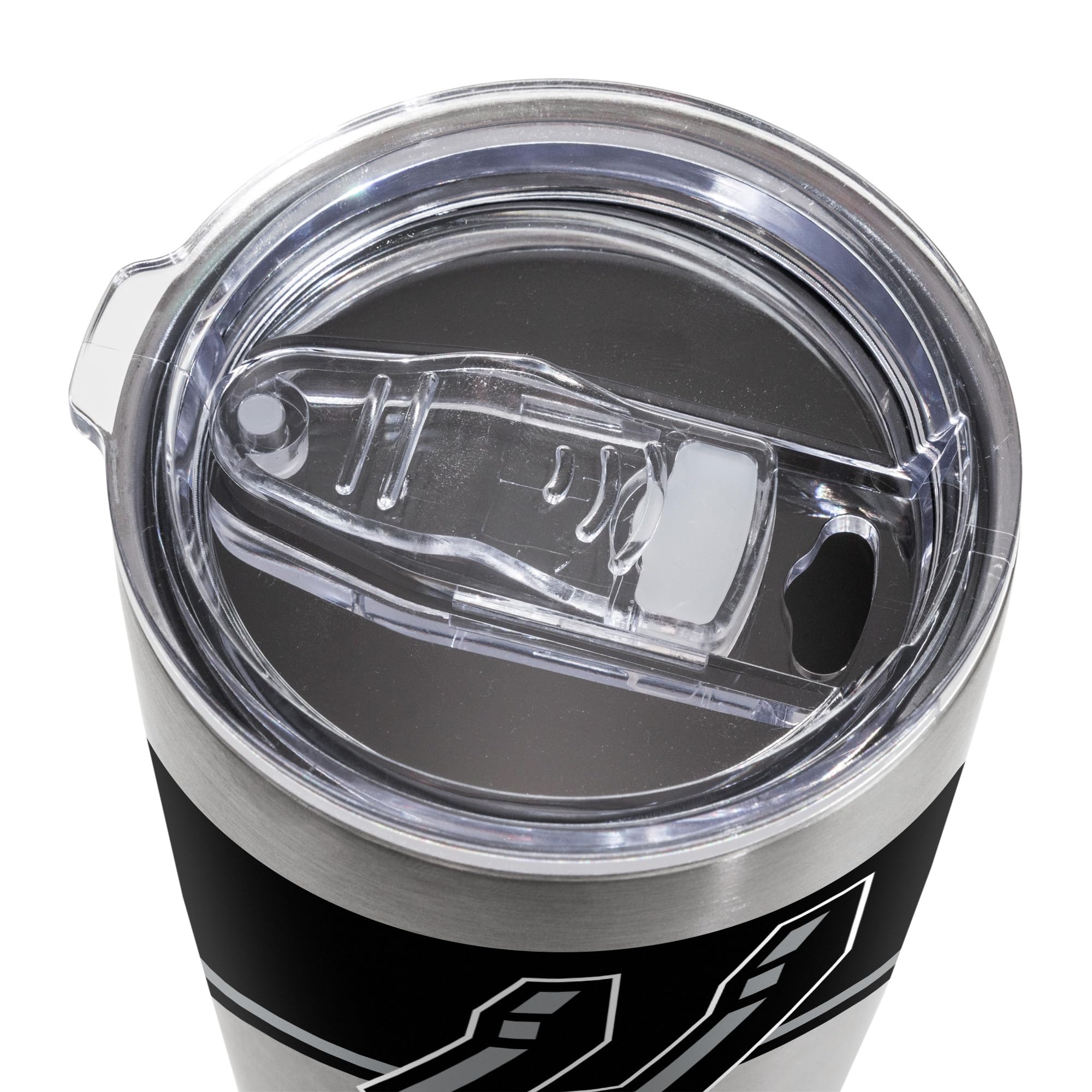 NBA Basketball 20oz Stainless Steel Tumbler with Lid & Straw - Insulated Travel Mug for Coffee, Tea, Water & Cocktails - Perfect for Game Day, Office, Gym & Outdoor Activities