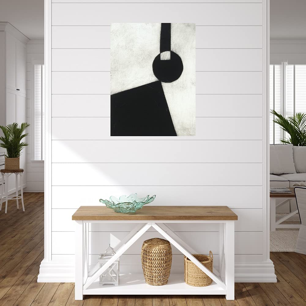 Blue & Aqua Wash Canvas Wall Art by Willowbrook Fine Art - Ready to Hang 42x56 Inch - Modern Abstract Painting for Living Room, Bedroom, Office & Home Decor - Perfect for Coastal, Boho or Contemporary Interior Design Styles