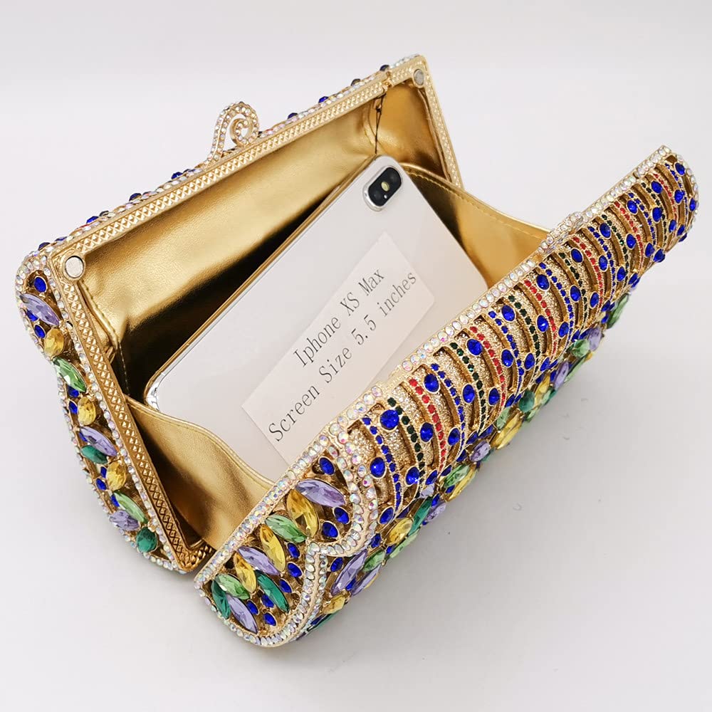 Sparkling Rhinestone Clutch Purse for Women - Elegant Crystal Evening Bag for Wedding, Bridal Party & Formal Events - Mini Clutch Handbag for Prom, Gala & Special Occasions