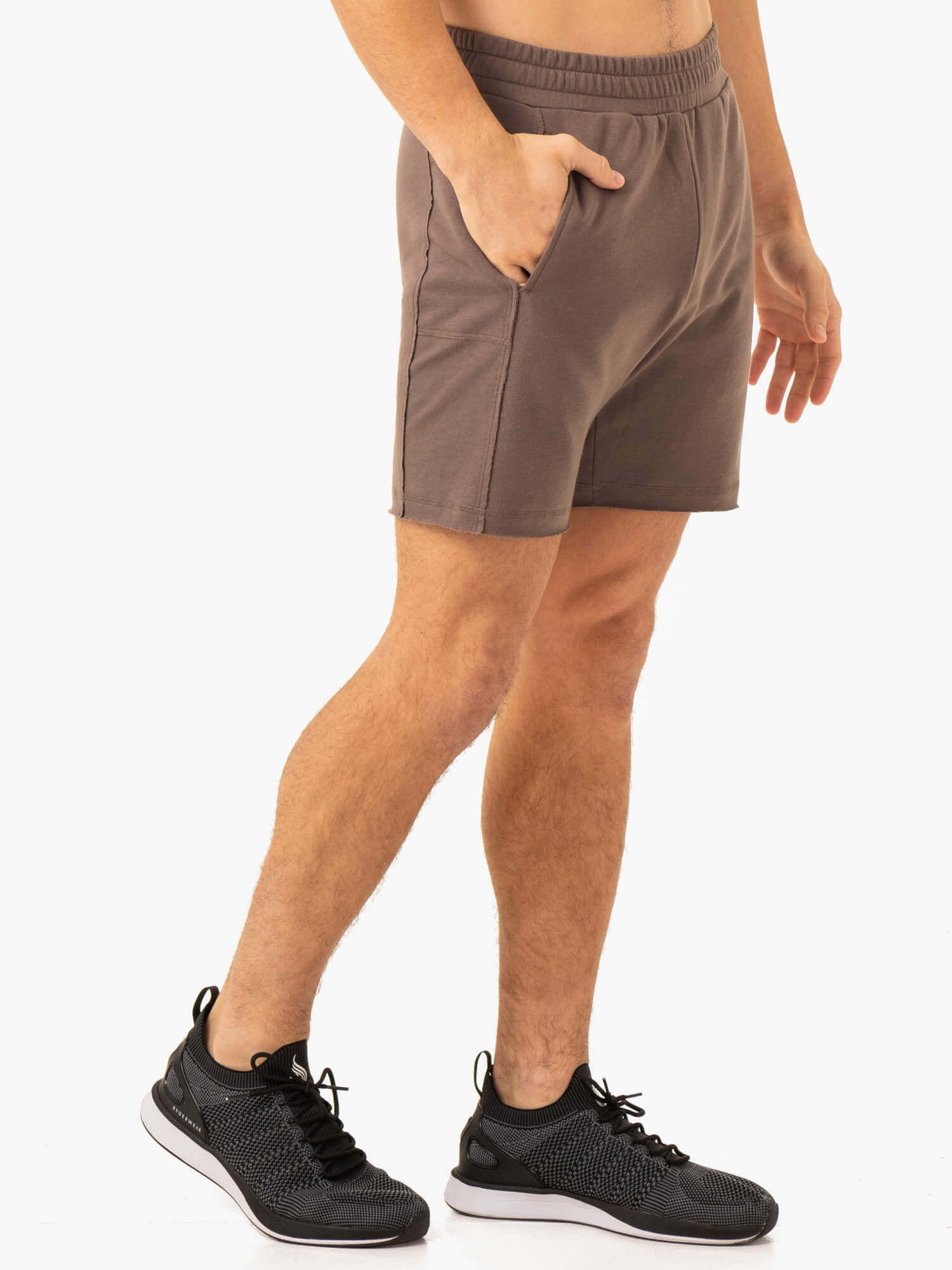**Men's Running Shorts with Built-in Liner - Lightweight & Quick-Dry for Gym, Jogging & Outdoor Workouts - Taupe Color**