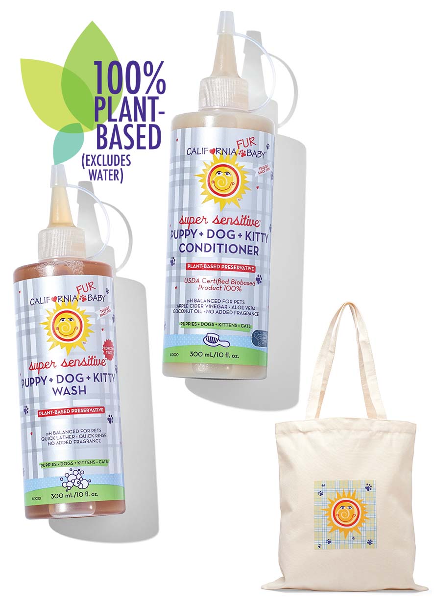 Hypoallergenic Puppy & Dog & Cat Shampoo and Conditioner Set - Fragrance-Free, Gentle for Sensitive Skin | Perfect for Bathing Pets with Allergies or Sensitive Skin at Home