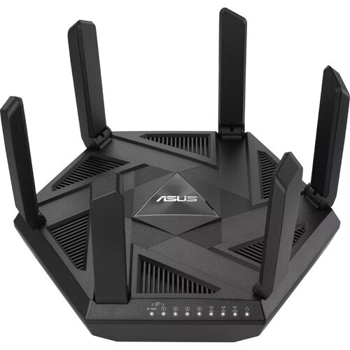 ASUS RT-AXE7800 Tri-Band WiFi 6E Router - Next-Gen Wireless Networking for Gaming, Streaming & Smart Homes | 7800Mbps Speed, Extended Coverage, Low Latency