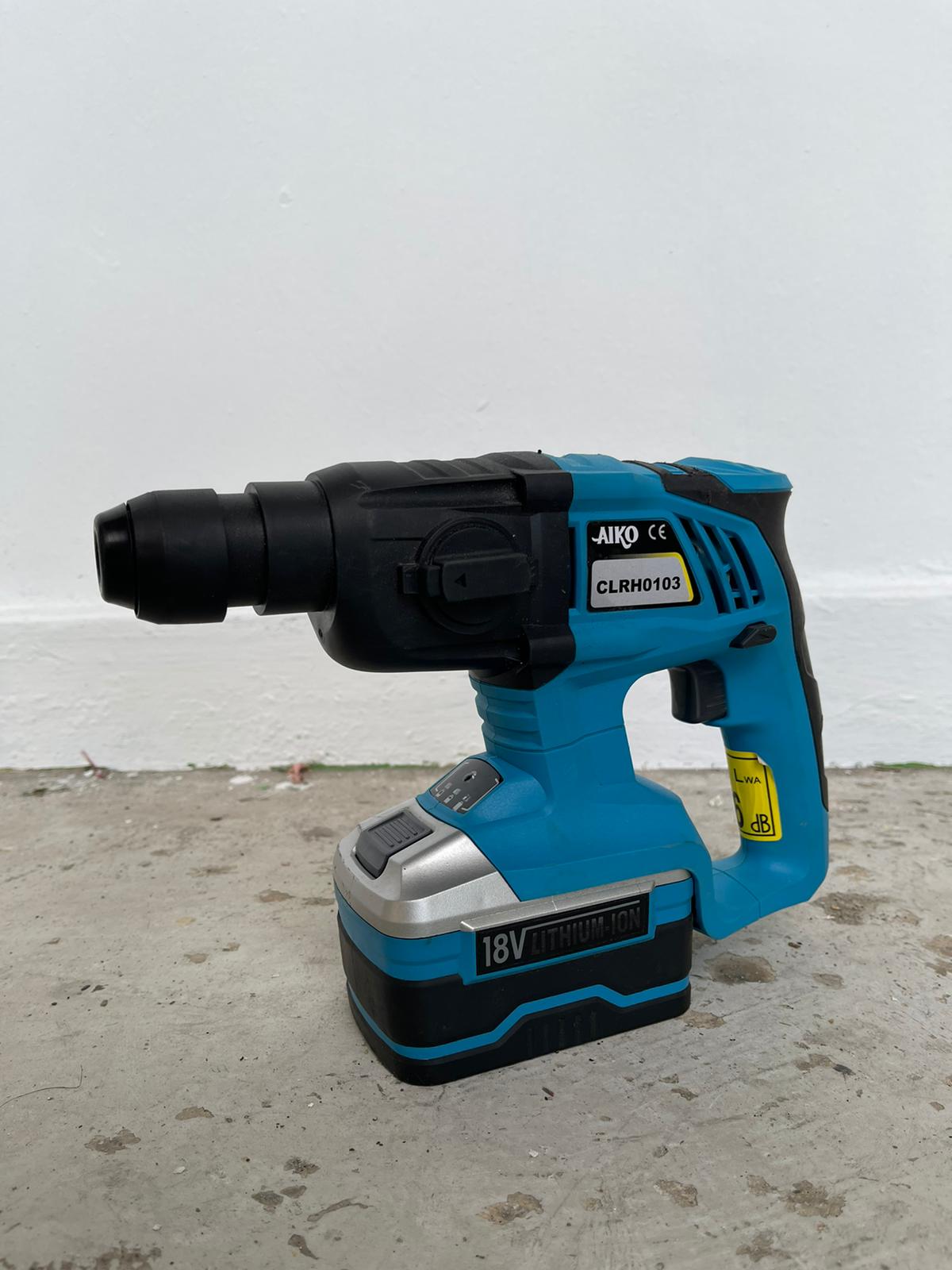 Aiko 18V Big Rotary Hammer with 3.0Ah Battery - Powerful Cordless Hammer Drill for Concrete, Brick & Masonry | Model CLRH0103 | Ideal for Construction, Demolition & DIY Home Projects