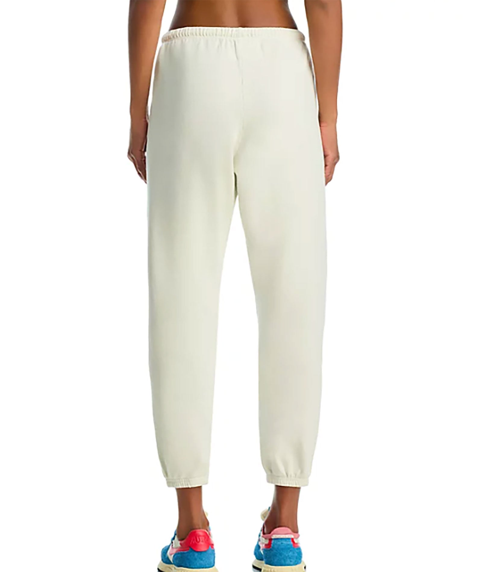 FREECITY Women's Plus Size Sweatpants - Soft Fleece Joggers in Cream & Army Green | Comfortable Lounge Pants for Yoga, Running & Casual Wear