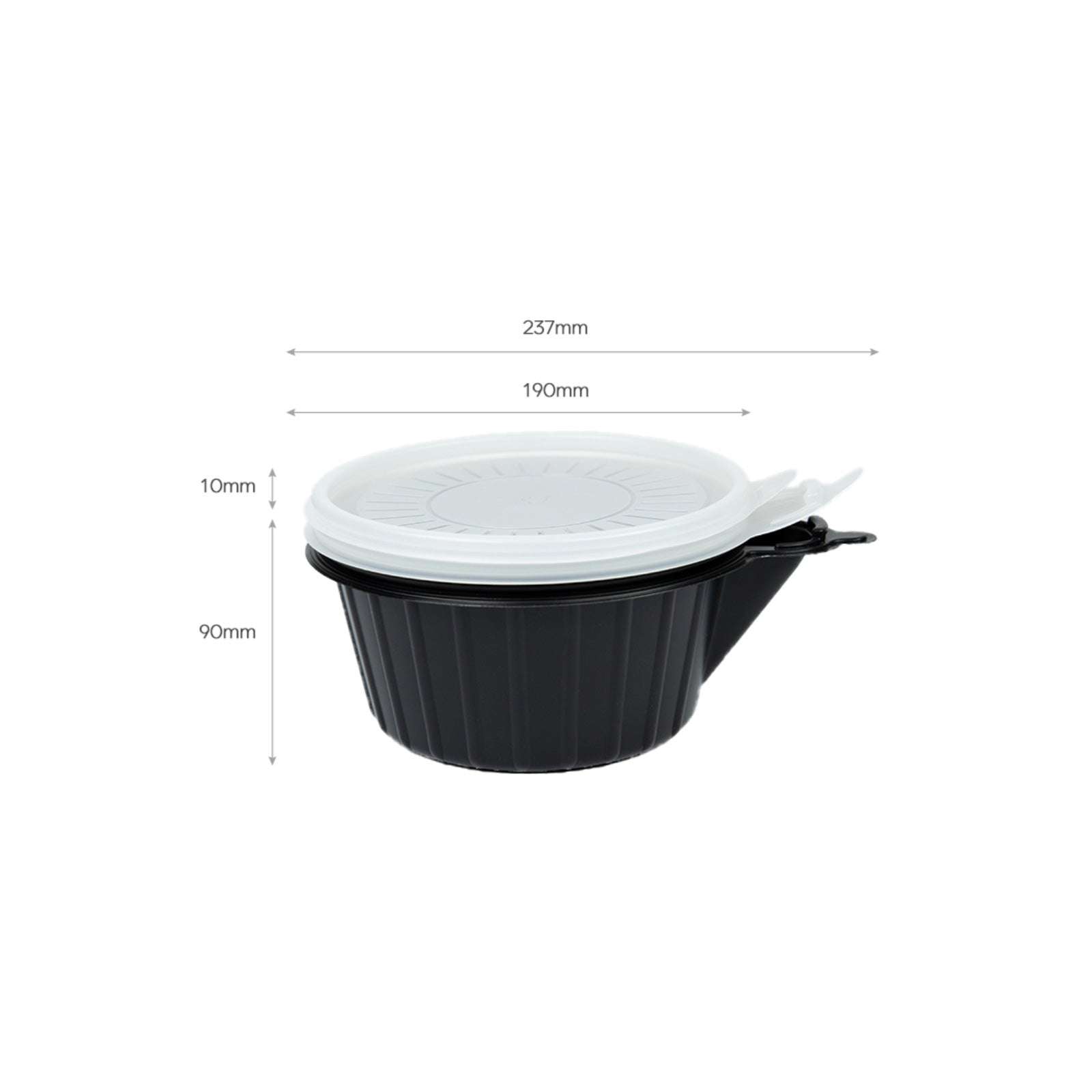 100 Pack Dalat 23cm Round Electric Heating Lunch Box Containers - Perfect for Office, School, Travel & Meal Prep