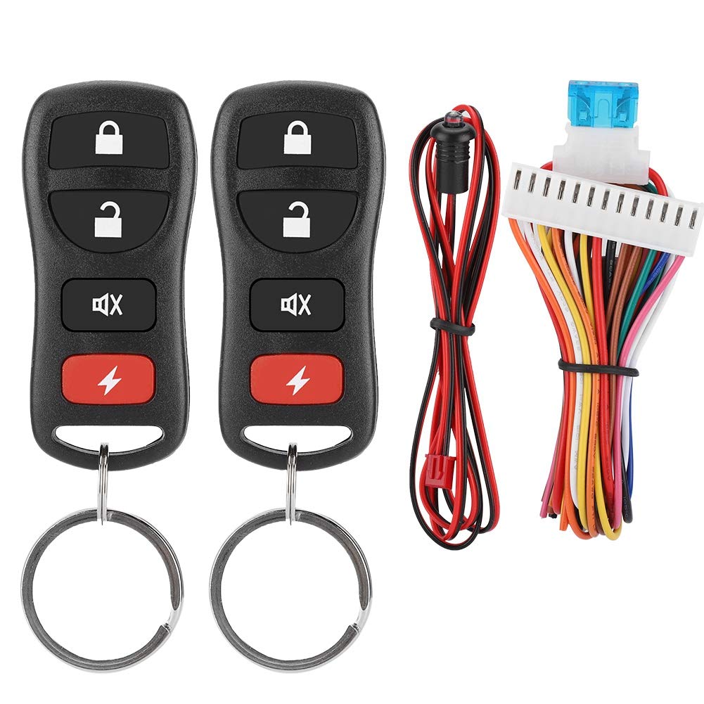 Universal Car Keyless Entry System - Central Locking Kit with Remote Control for Easy Door Locking | Ideal for Vehicle Security & Convenience
