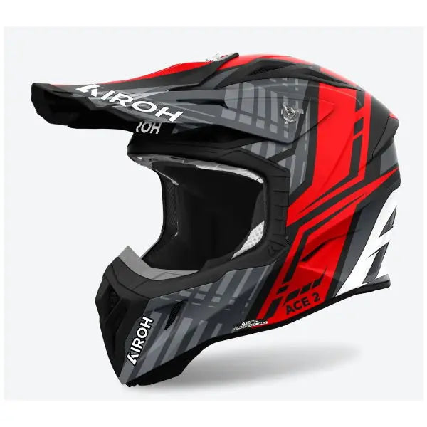 Airoh Aviator Ace 2 Motorcycle Helmet - Proud Matt Red - Lightweight & DOT Certified for Street Riding & Cruising