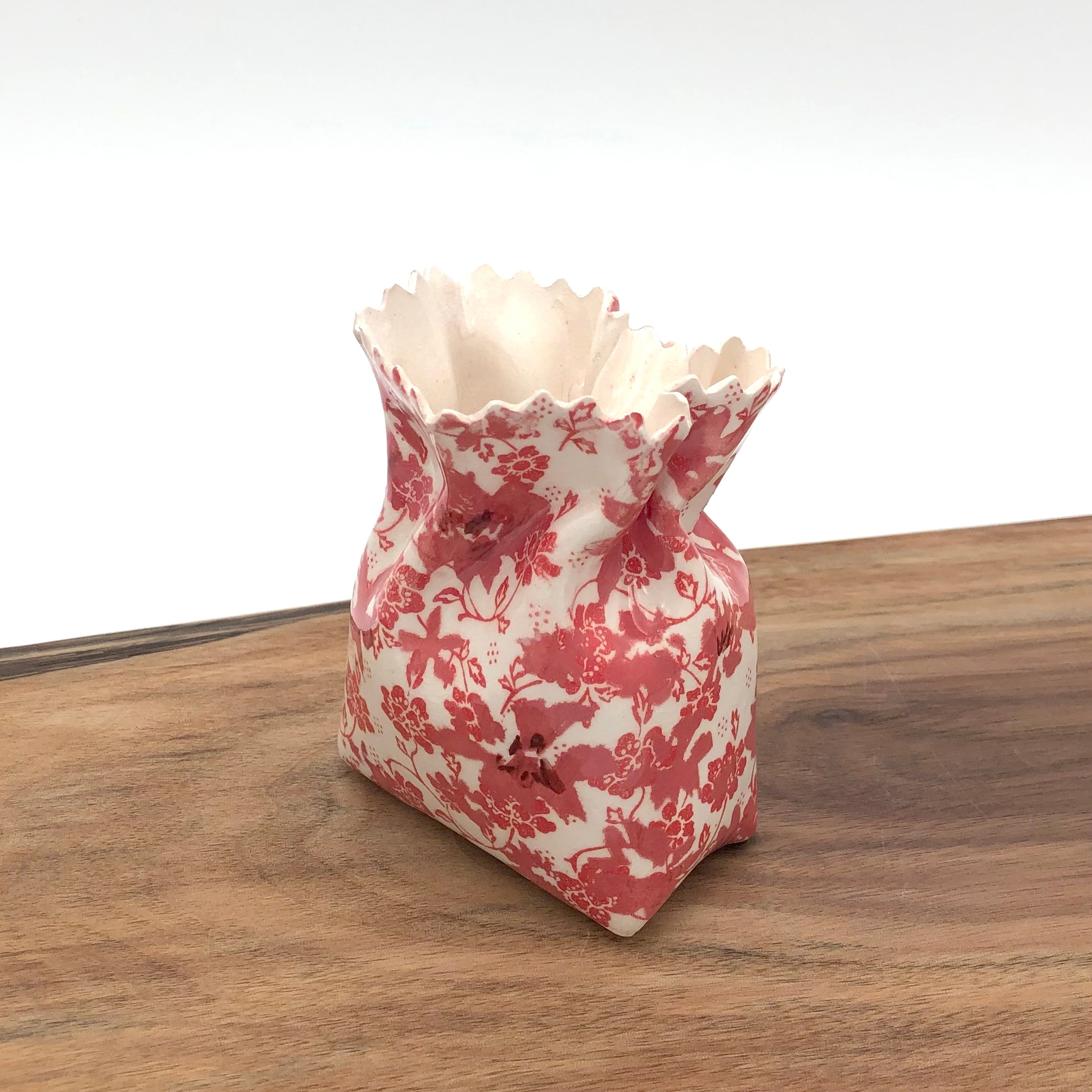Chandra Beadleston Ceramic Bag Sculpture - Small Handmade Art Piece (Assorted Designs, 2025 Collector's Edition) - Perfect for Home Decor, Office Display & Gift Giving