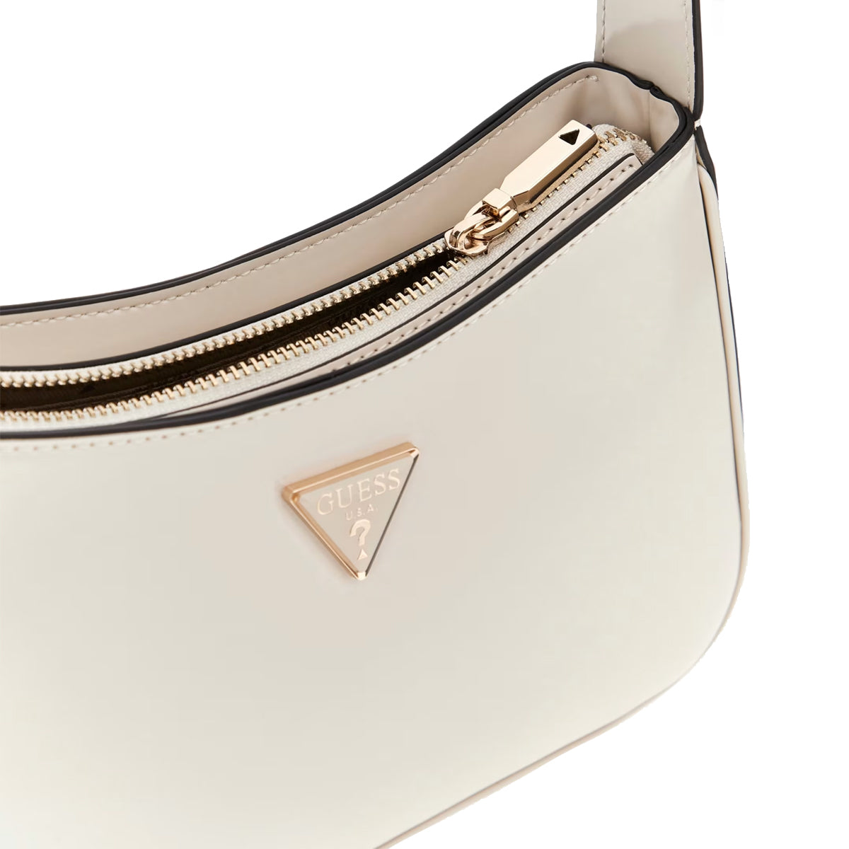 Guess Arnela Bone Shoulder Bag for Women - Stylish Crossbody Purse with Adjustable Strap, HWNG9496170 in Bone Color - Perfect for Work, Travel & Everyday Use
