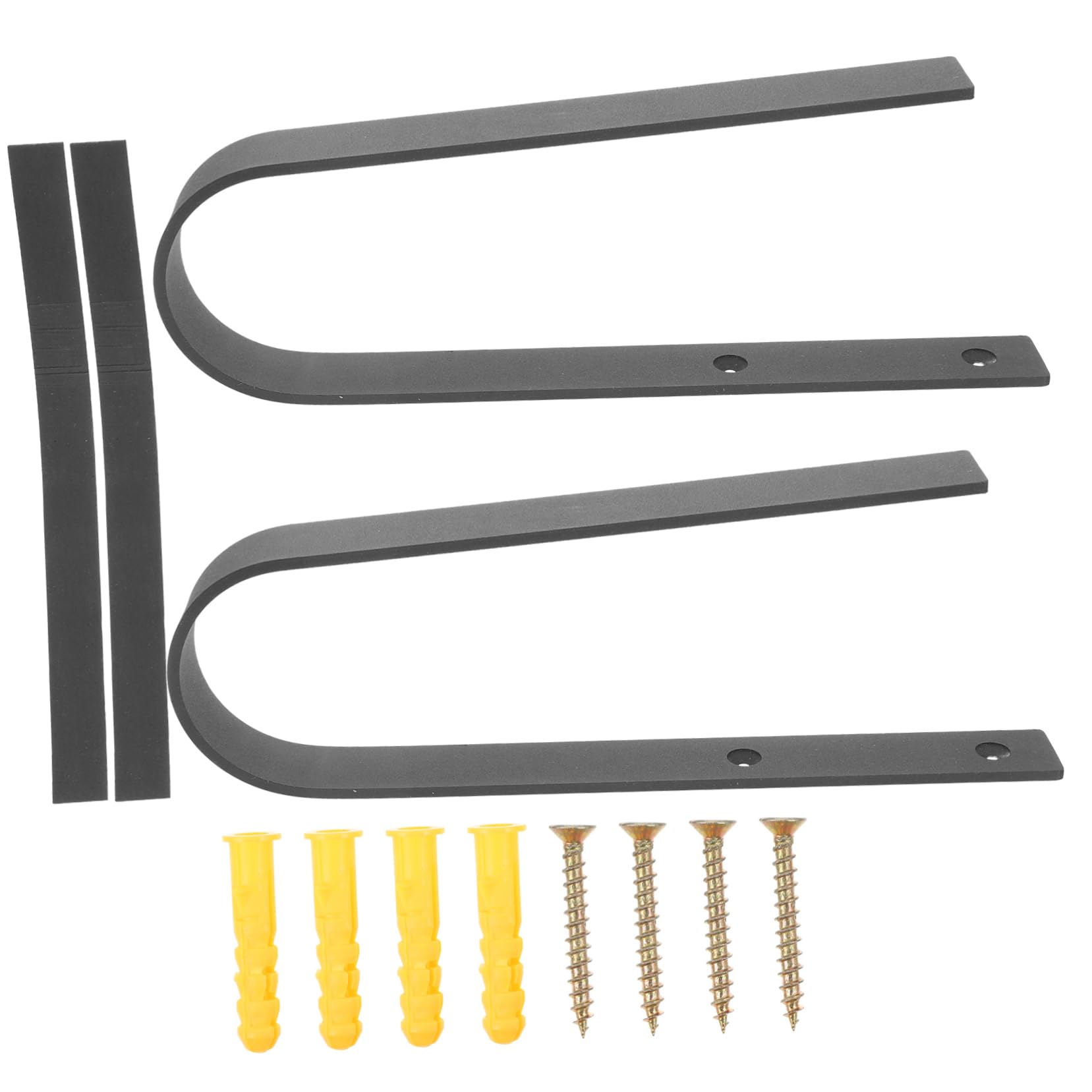PRETYZOOM 2-Pack Heavy Duty Skateboard Wall Mount Hooks - Durable Metal Snowboard Storage Rack for Ski & Skateboard Organization - Space Saving Indoor Sports Gear Hanger for Garage, Bedroom & Playroom