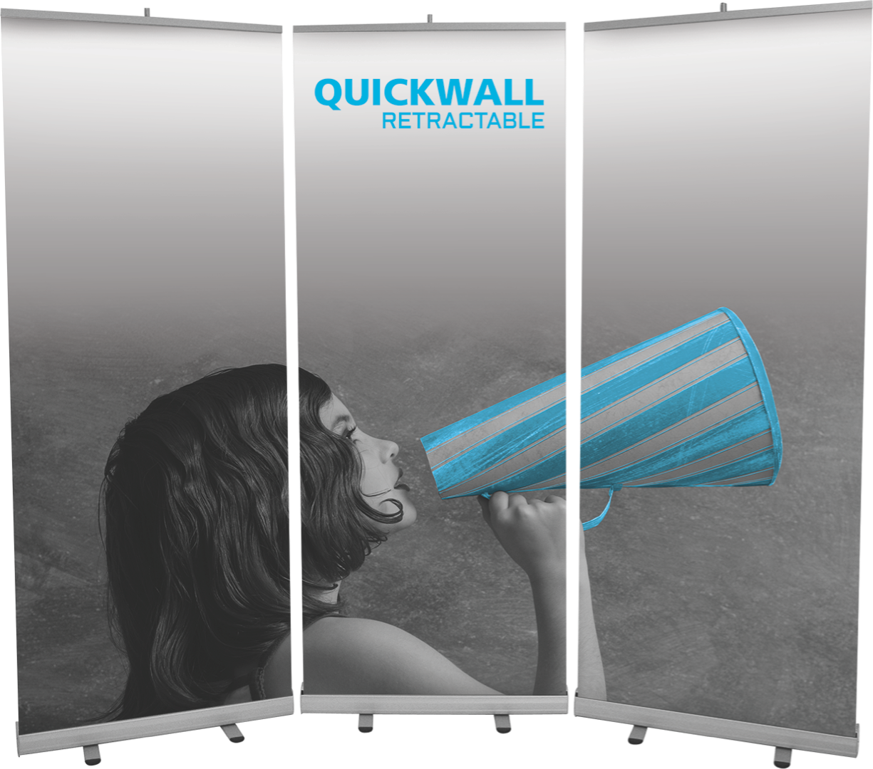 Quickwall Retractable Banner Stand Set - 97