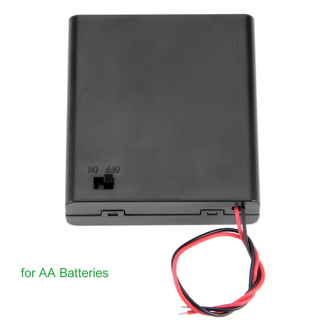 uxcell 10 Pcs 6V Battery Case Storage Box with ON/Off Switch - Holds 4 x 1.5V AA Batteries - Durable Plastic Cover - Perfect for Electronics, Toys, and Emergency Kits
