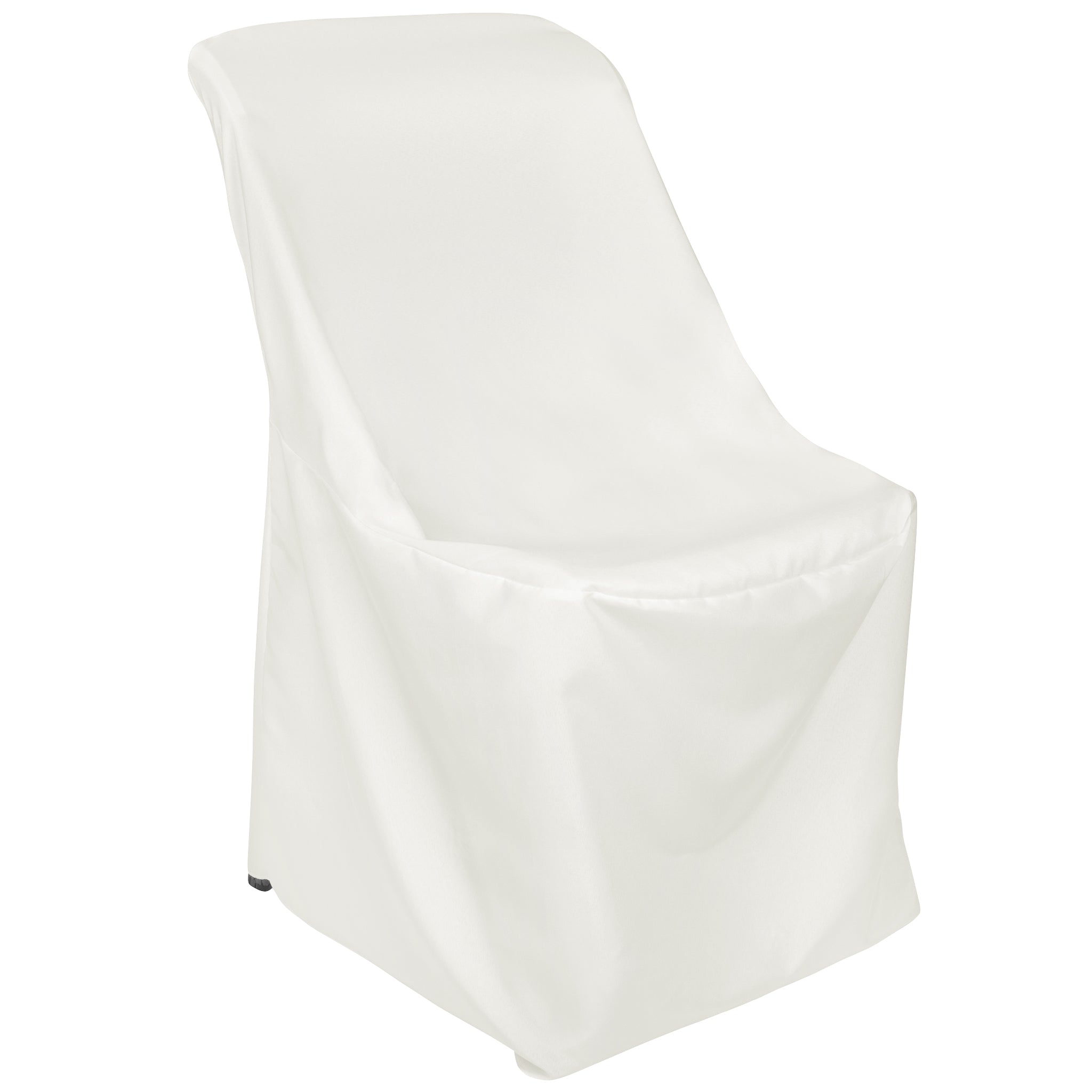 Lifetime Folding Chair Cover - Ivory Waterproof Outdoor Furniture Protector for Patio, Camping, and Picnic Use