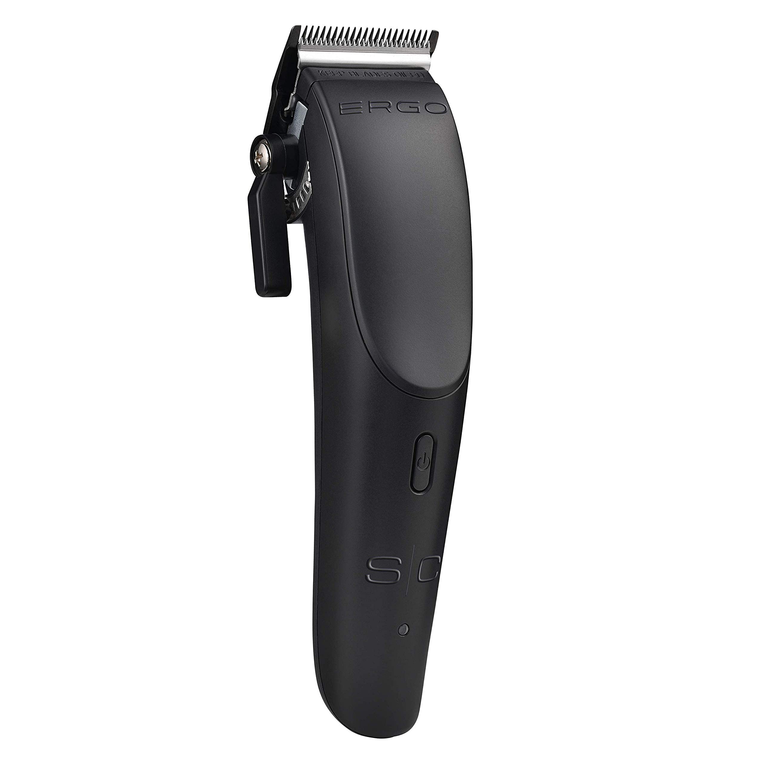 StyleCraft Ergo Professional Microchipped Magnetic Hair Clipper Set - 5 Guard Combs, Charging Stand & 3 Customizable Lids (Black, Pink, Blue) | For Men's & Women's Haircut, Beard Trimming & Pet Grooming at Home or Salon