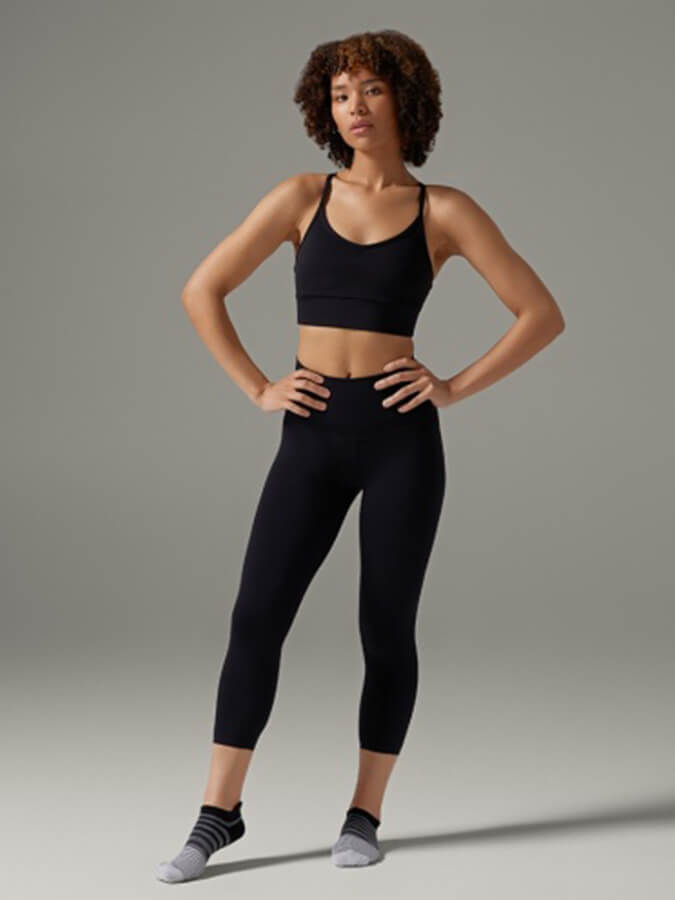 Tavi High Waisted Women's Crop Tight Leggings - Yoga Pants for Workout, Running & Gym - Stretchy Comfortable Athletic Tights for Women